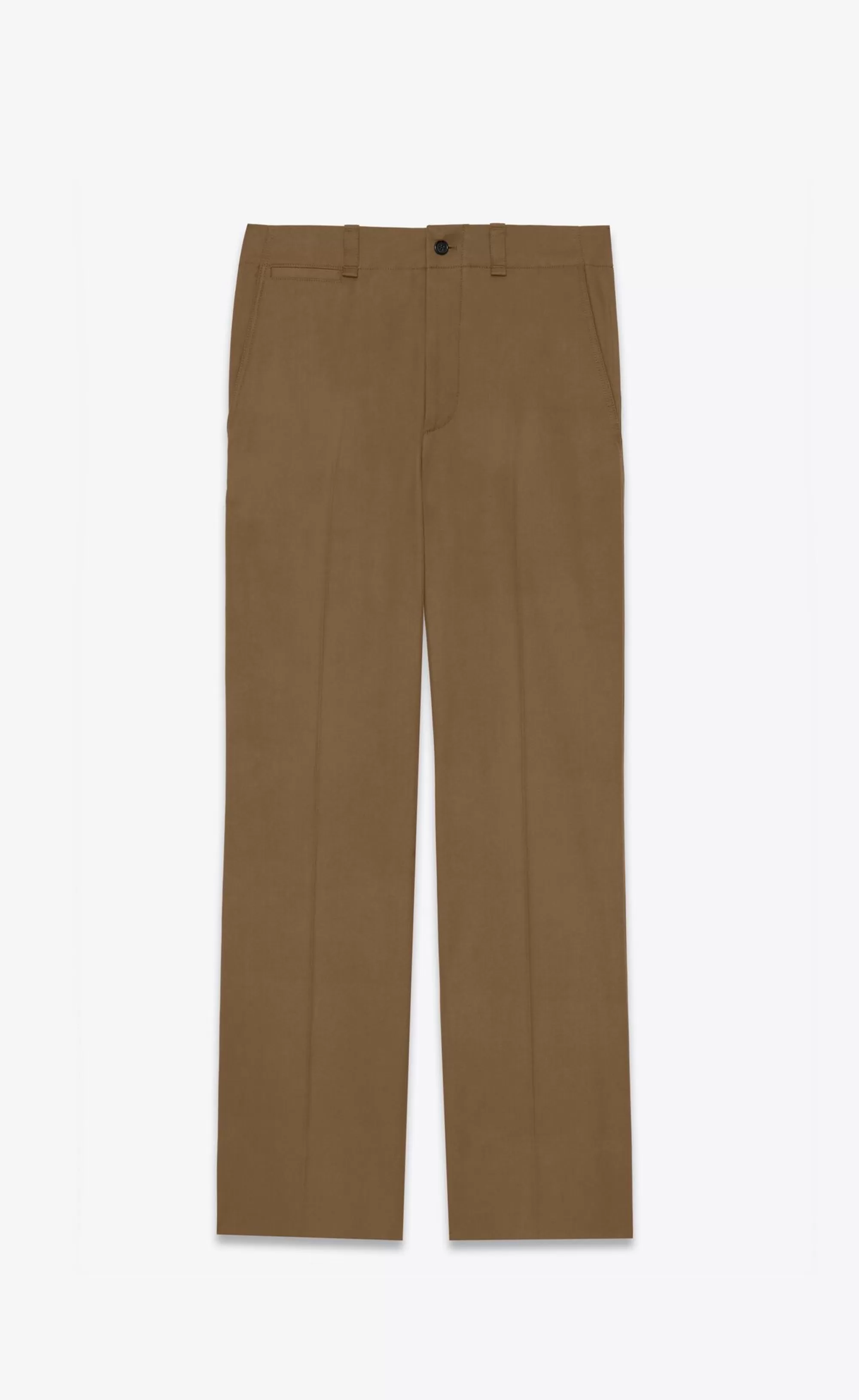 Women Saint Laurent JACKETS AND PANTS^Pants In Cotton Twill | | YSL.com