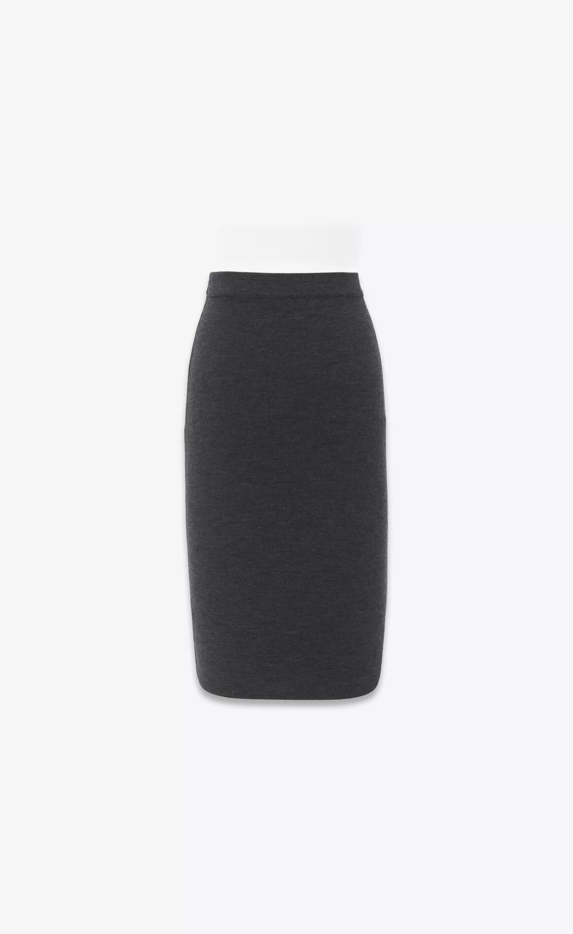 Women Saint Laurent KNITWEAR | SKIRTS^Pencil Skirt In Cashmere, Wool And Silk | | YSL.com