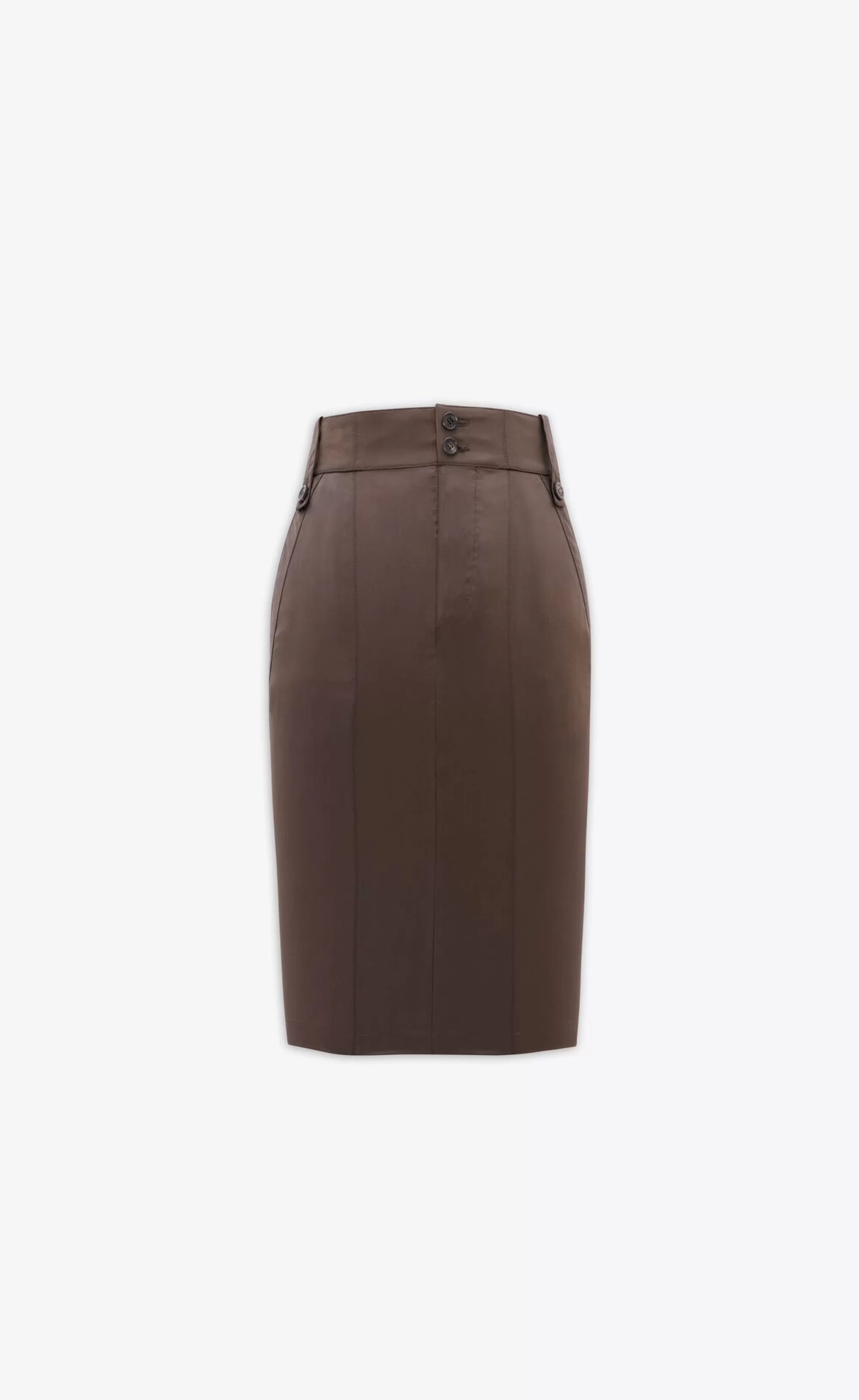 Women Saint Laurent SKIRTS^Pencil Skirt In Twill | | YSL.com