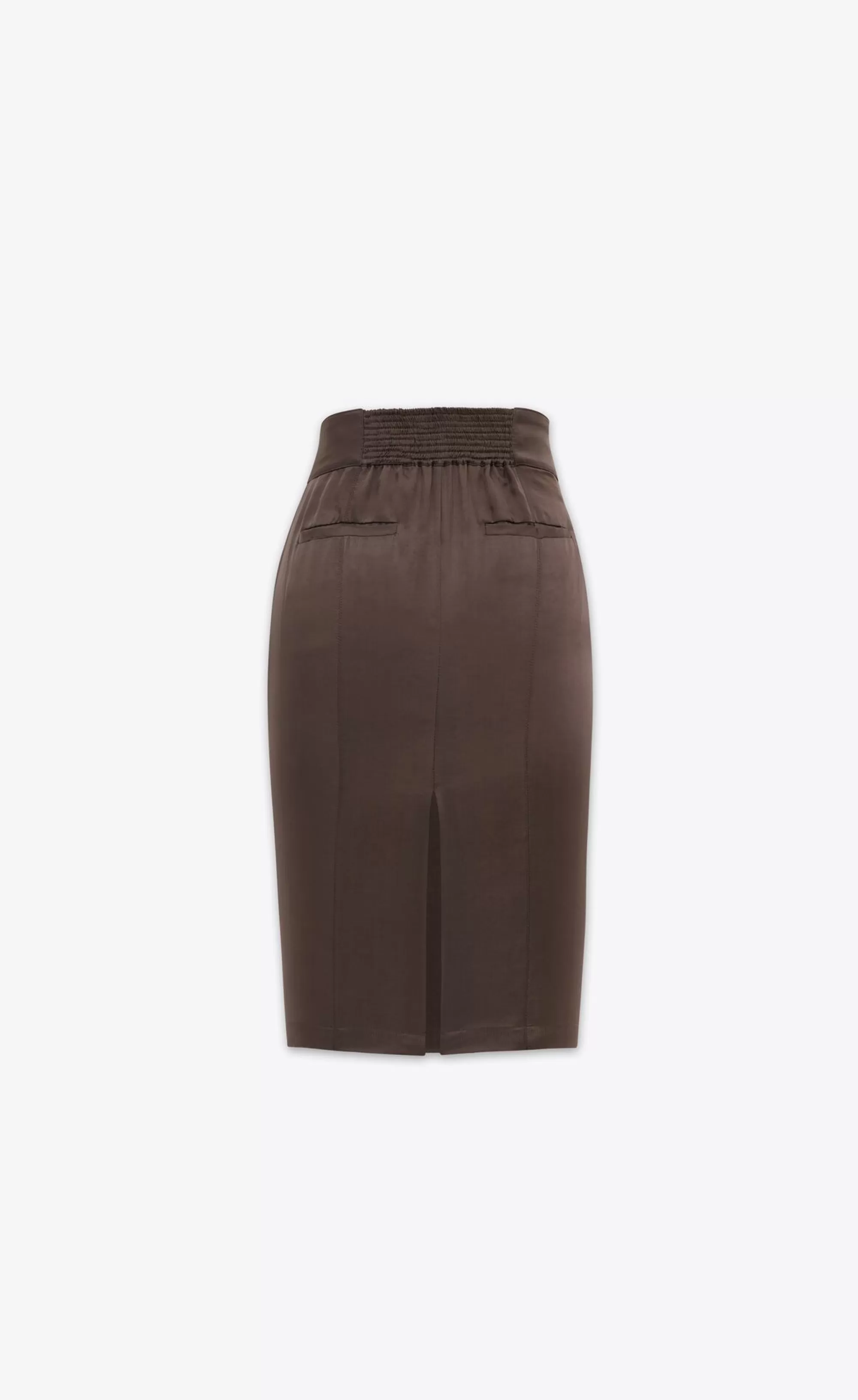 Women Saint Laurent SKIRTS^Pencil Skirt In Twill | | YSL.com