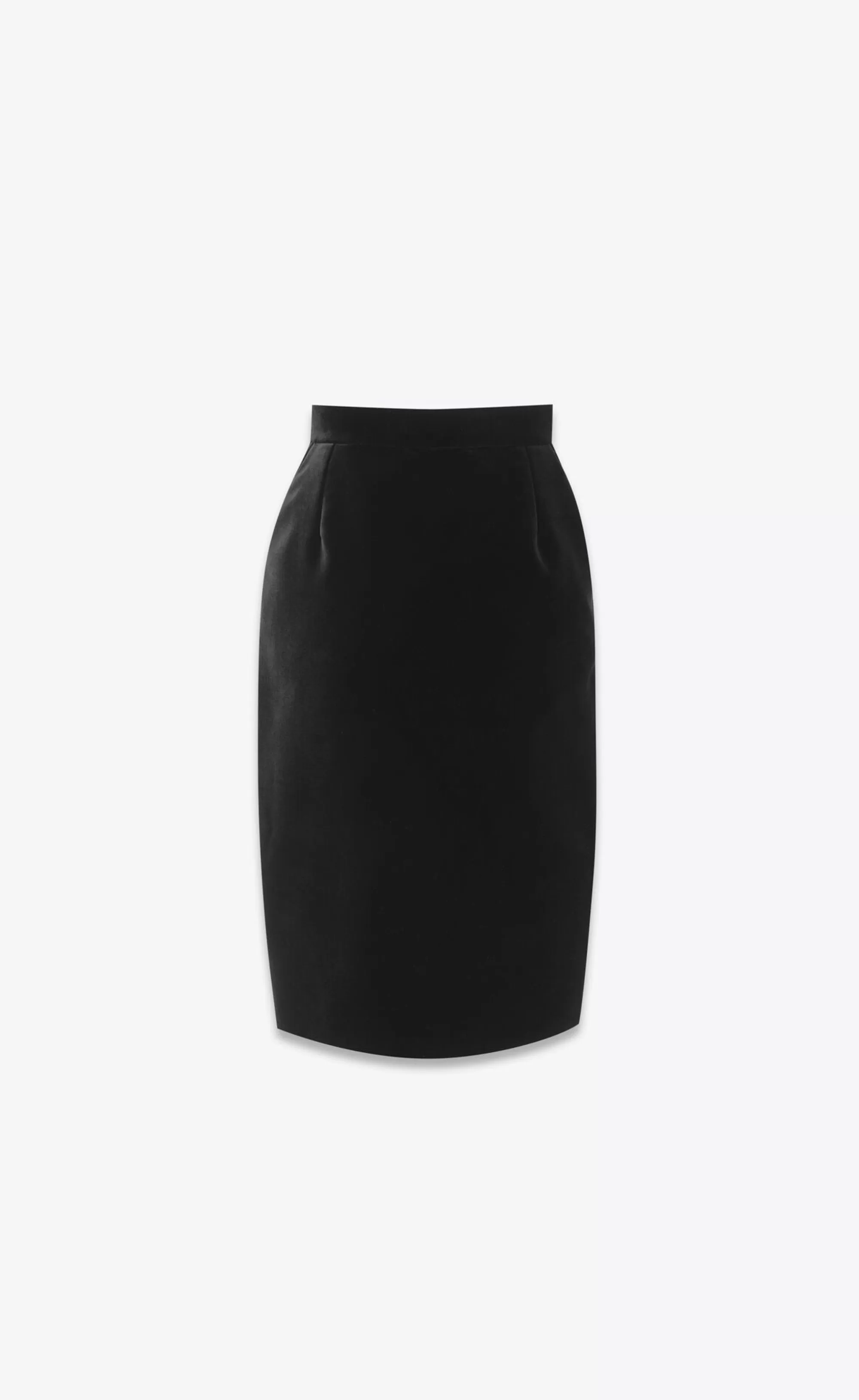 Women Saint Laurent SKIRTS^Pencil Skirt In Velvet | | YSL.com