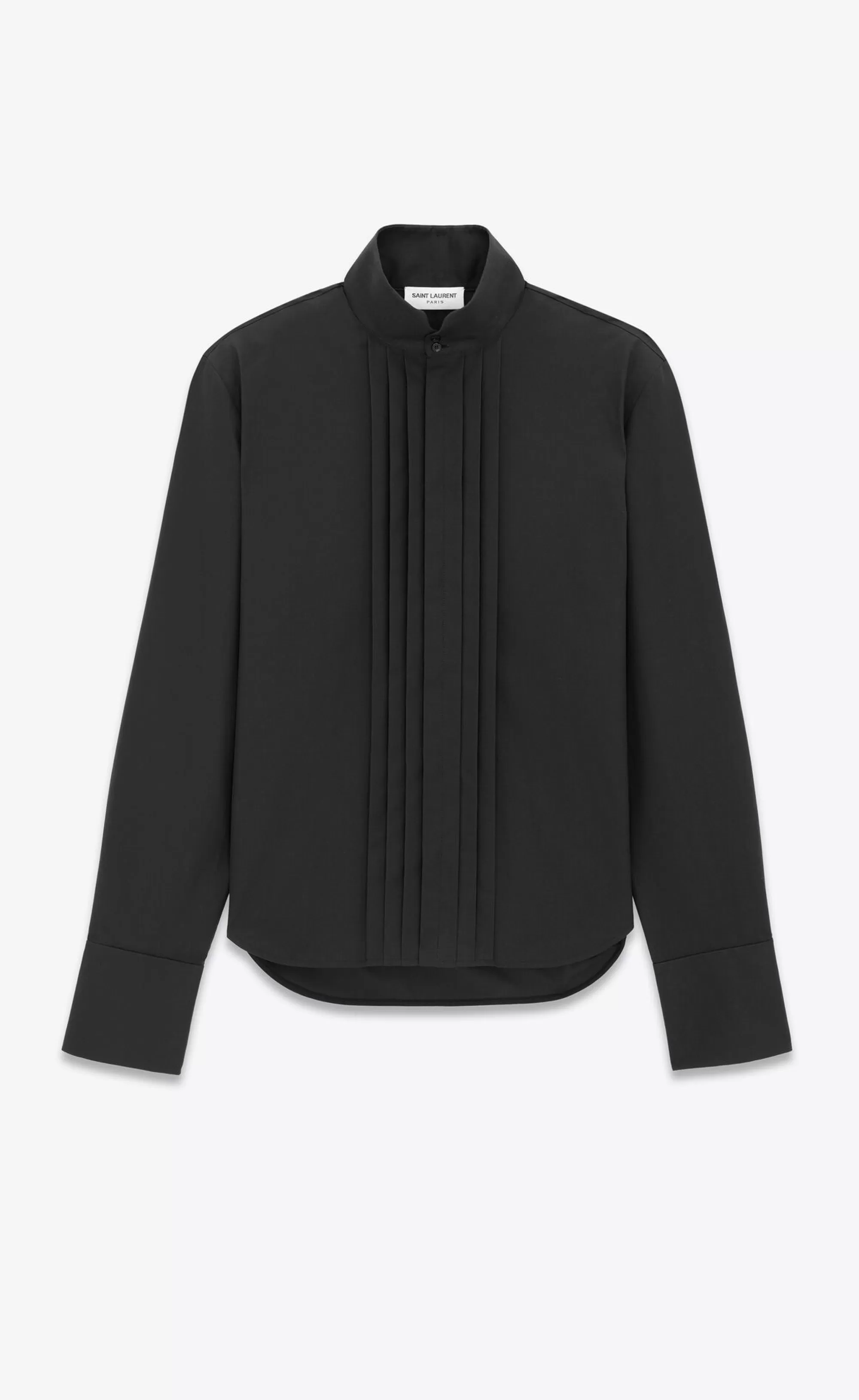 Saint Laurent ALL READY TO WEAR | SHIRTS^Pleated Shirt In Cotton Poplin | | YSL.com