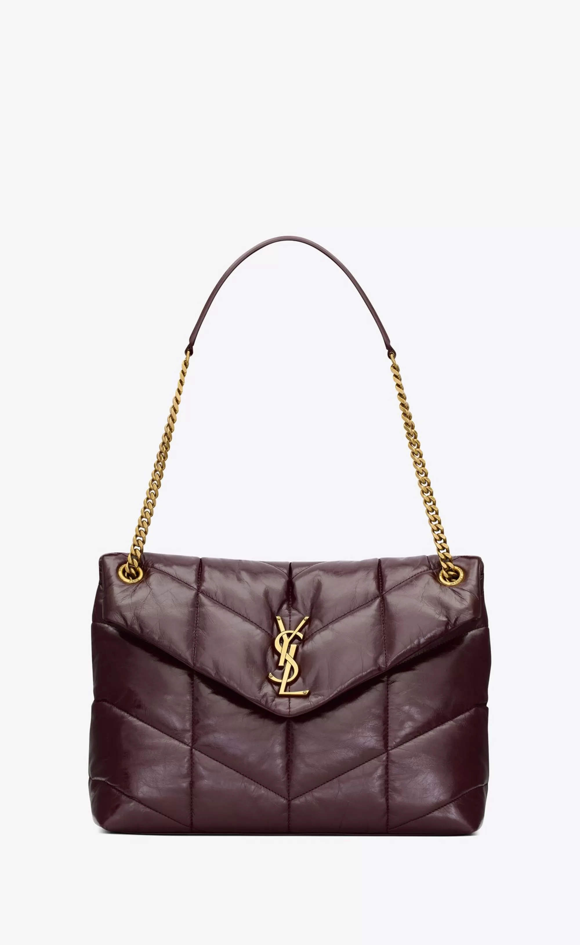 Women Saint Laurent SHOULDER BAGS | PUFFER^PUFFER Medium In Crinkled Leather | | YSL.com