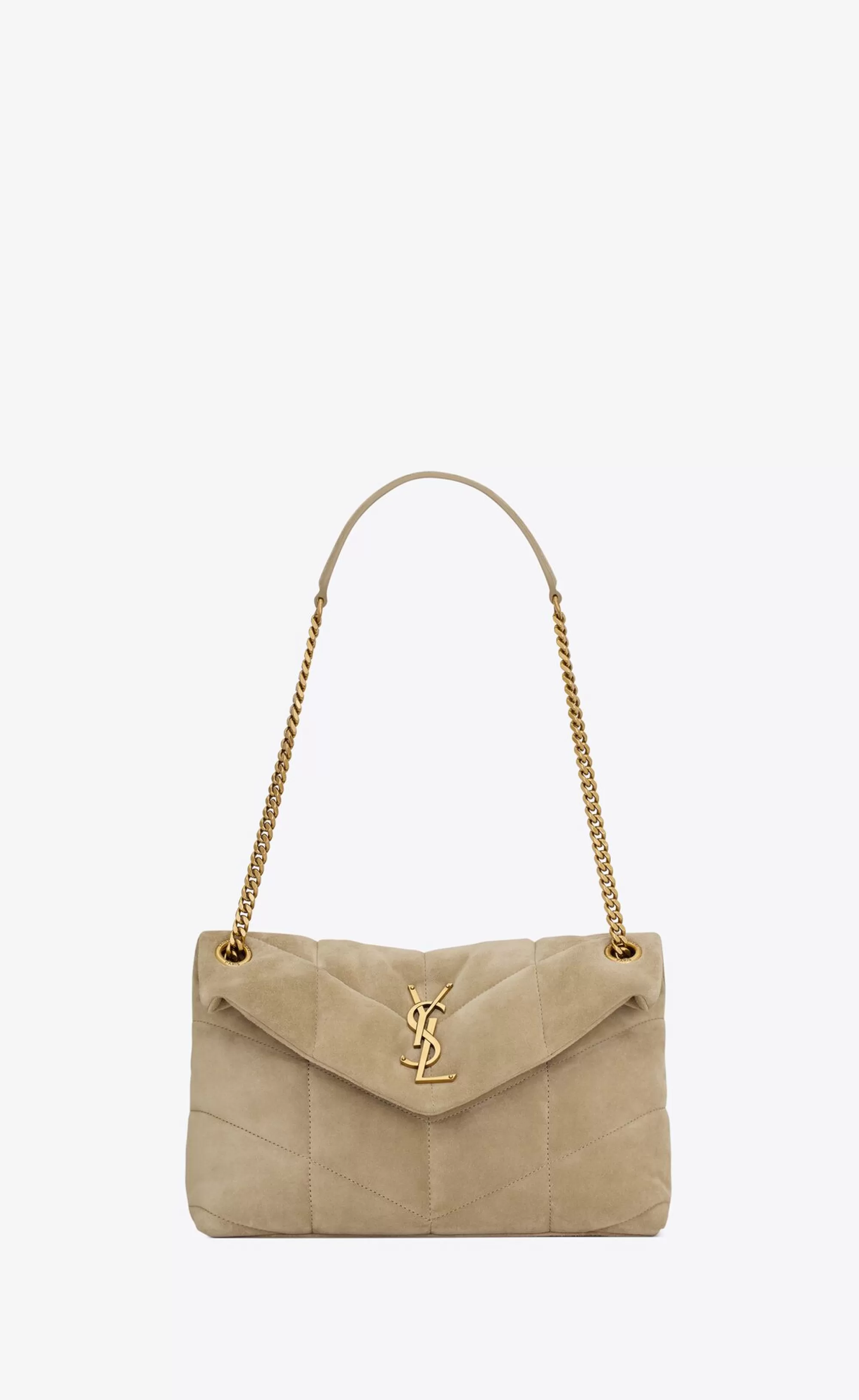 Women Saint Laurent SHOULDER BAGS | PUFFER^PUFFER SMALL In Suede | | YSL.com