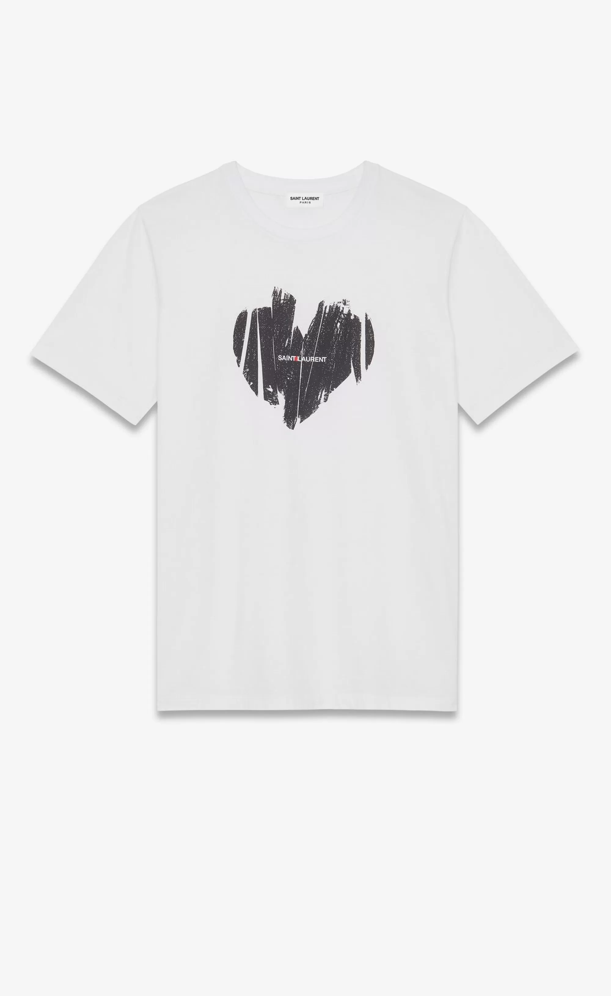 Women Saint Laurent JERSEY^" Heart" T-shirt | | YSL.com