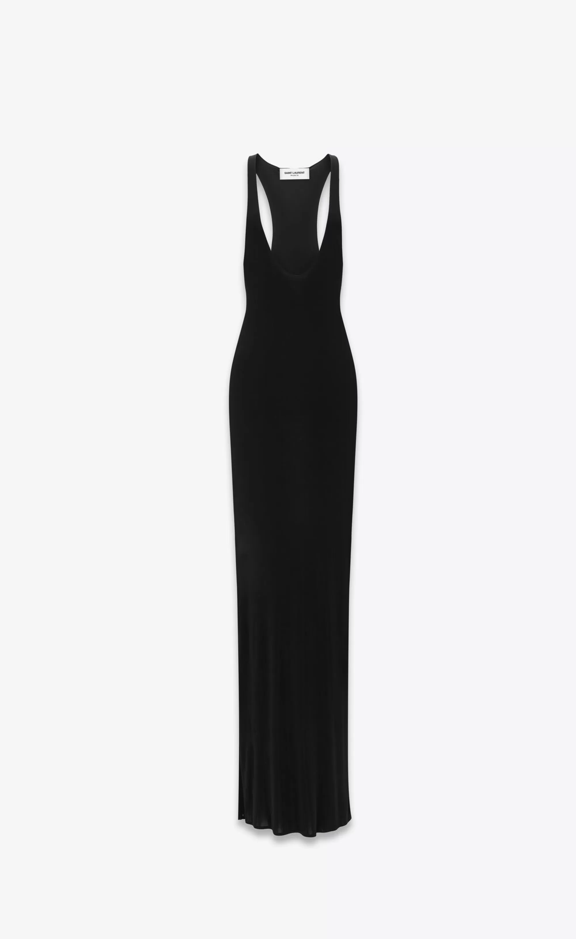 Women Saint Laurent DRESSES^Racerback Dress In Shiny Jersey | | YSL.com