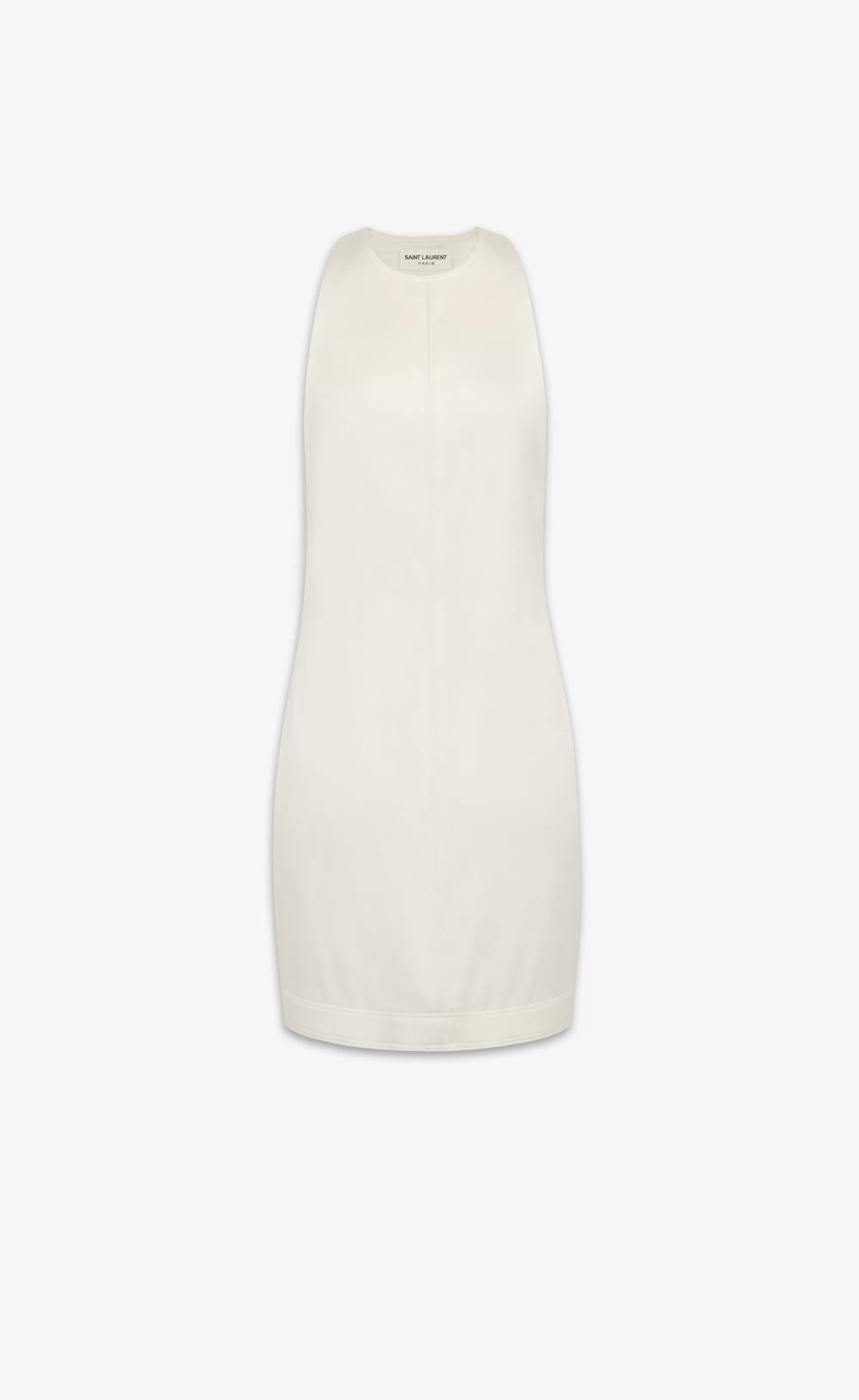 Women Saint Laurent DRESSES^Racerback Dress In Stretch Duchess Silk | | YSL.com