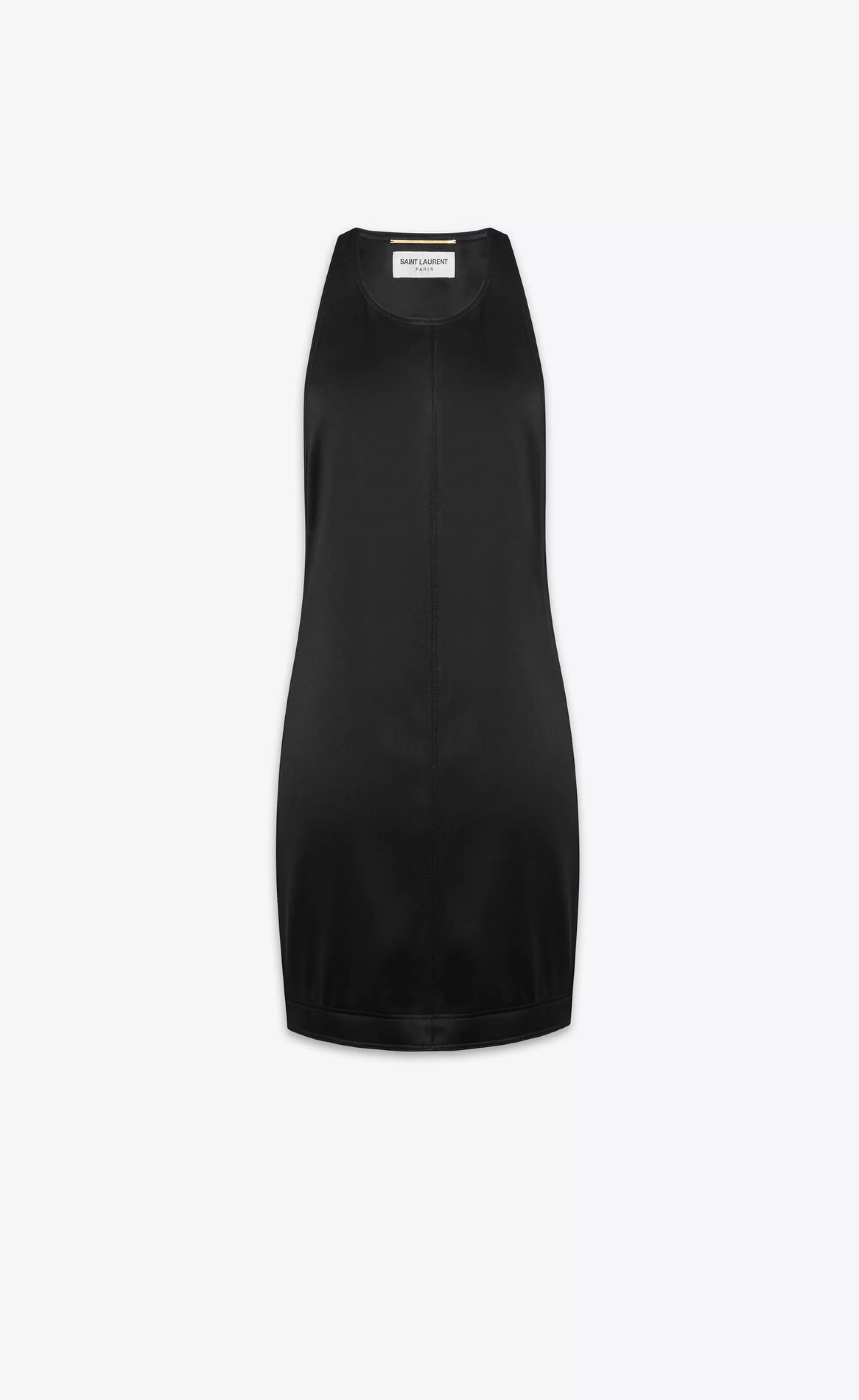 Women Saint Laurent DRESSES^Racerback Dress In Stretch Duchess Silk | | YSL.com