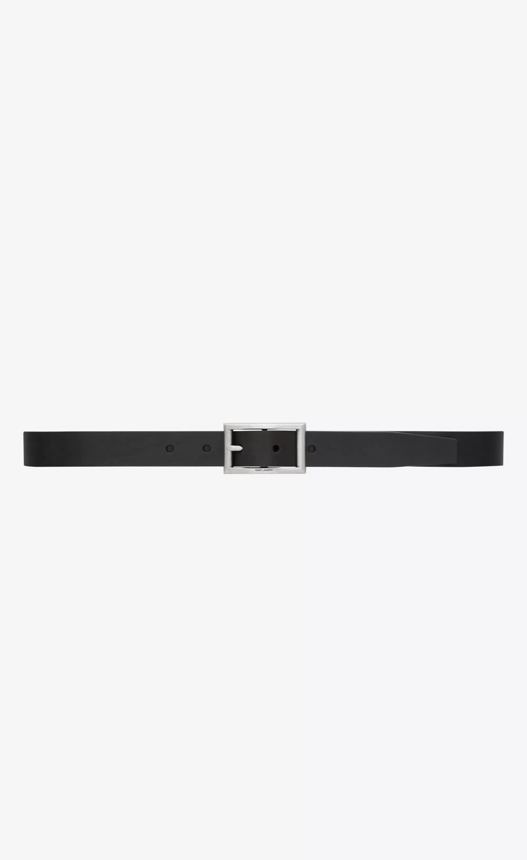 Saint Laurent BELTS^Rectangular Buckle Belt In Vegetable-tanned Leather | | YSL.com