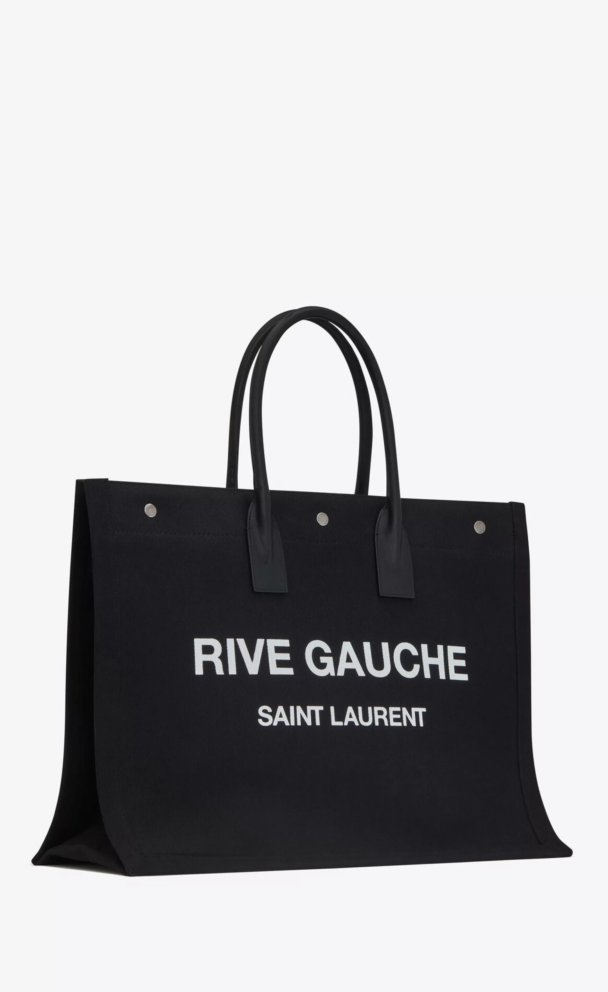 Saint Laurent SHOPPING BAGS^RIVE GAUCHE Large Tote Bag In Printed Canvas And Leather | | YSL.com