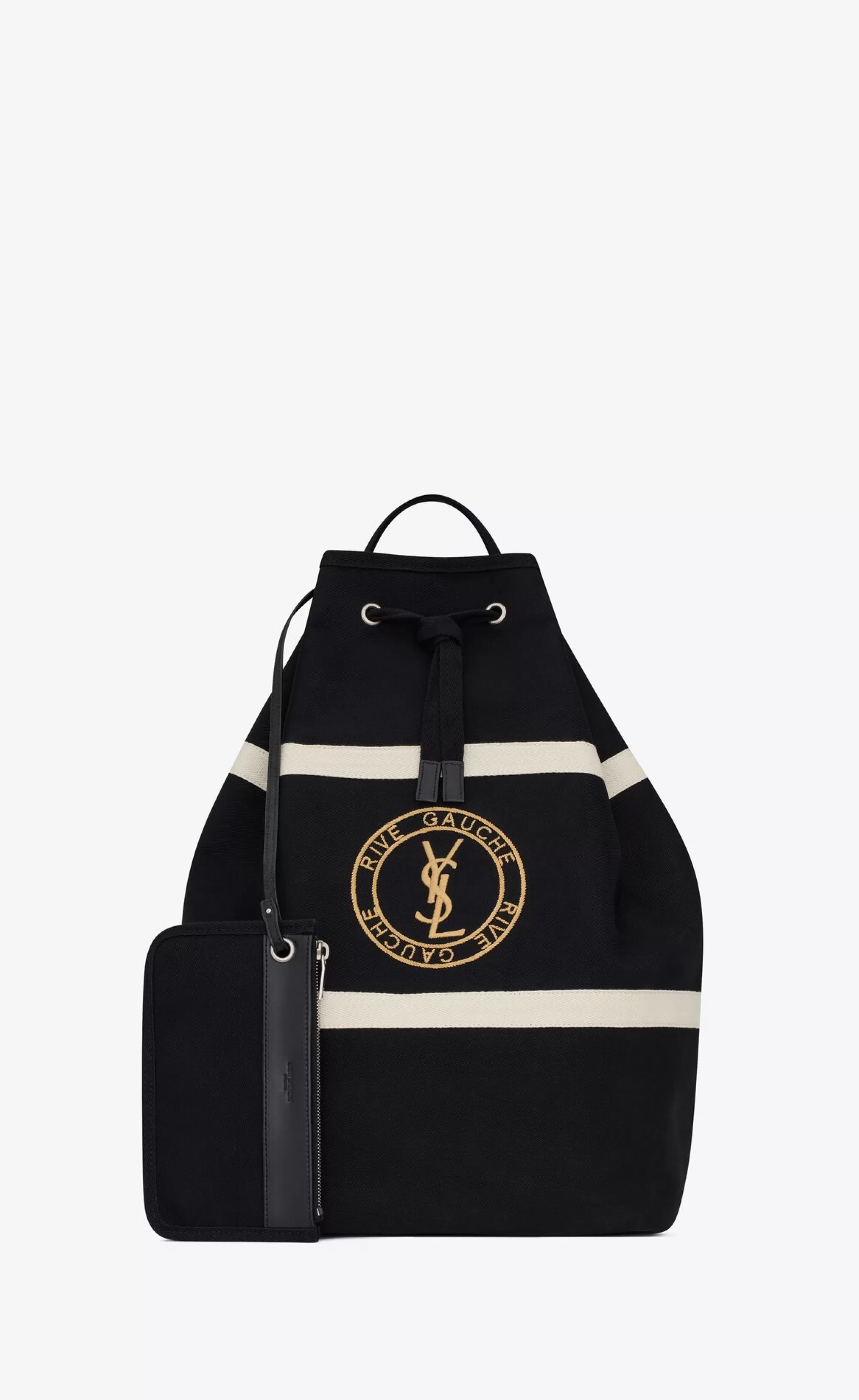 Saint Laurent BACKPACKS^RIVE GAUCHE SLING BAG IN CANVAS | | YSL.com