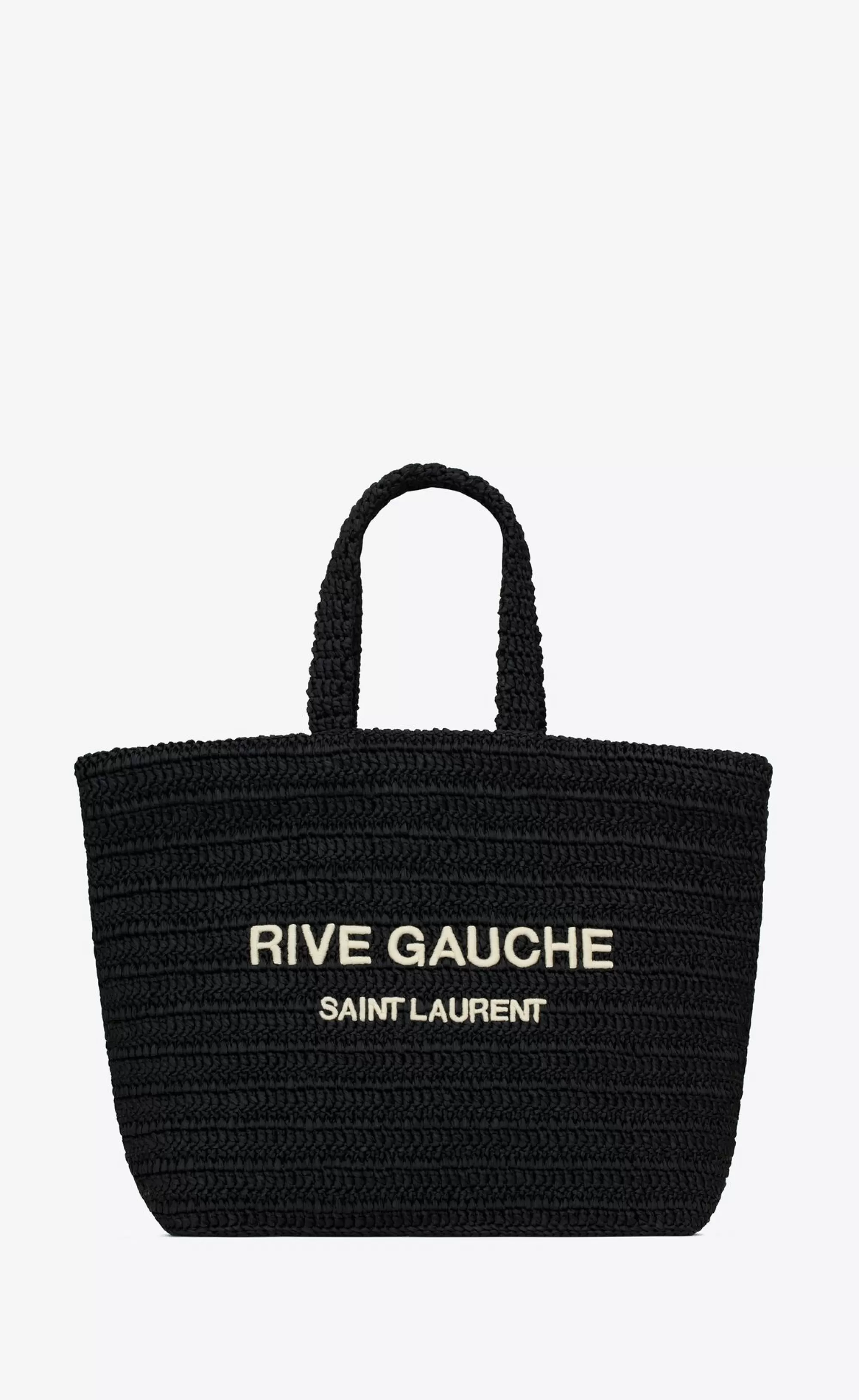 Women Saint Laurent TOTES AND SHOPPINGS^RIVE GAUCHE TOTE IN RAFFIA | | YSL.com