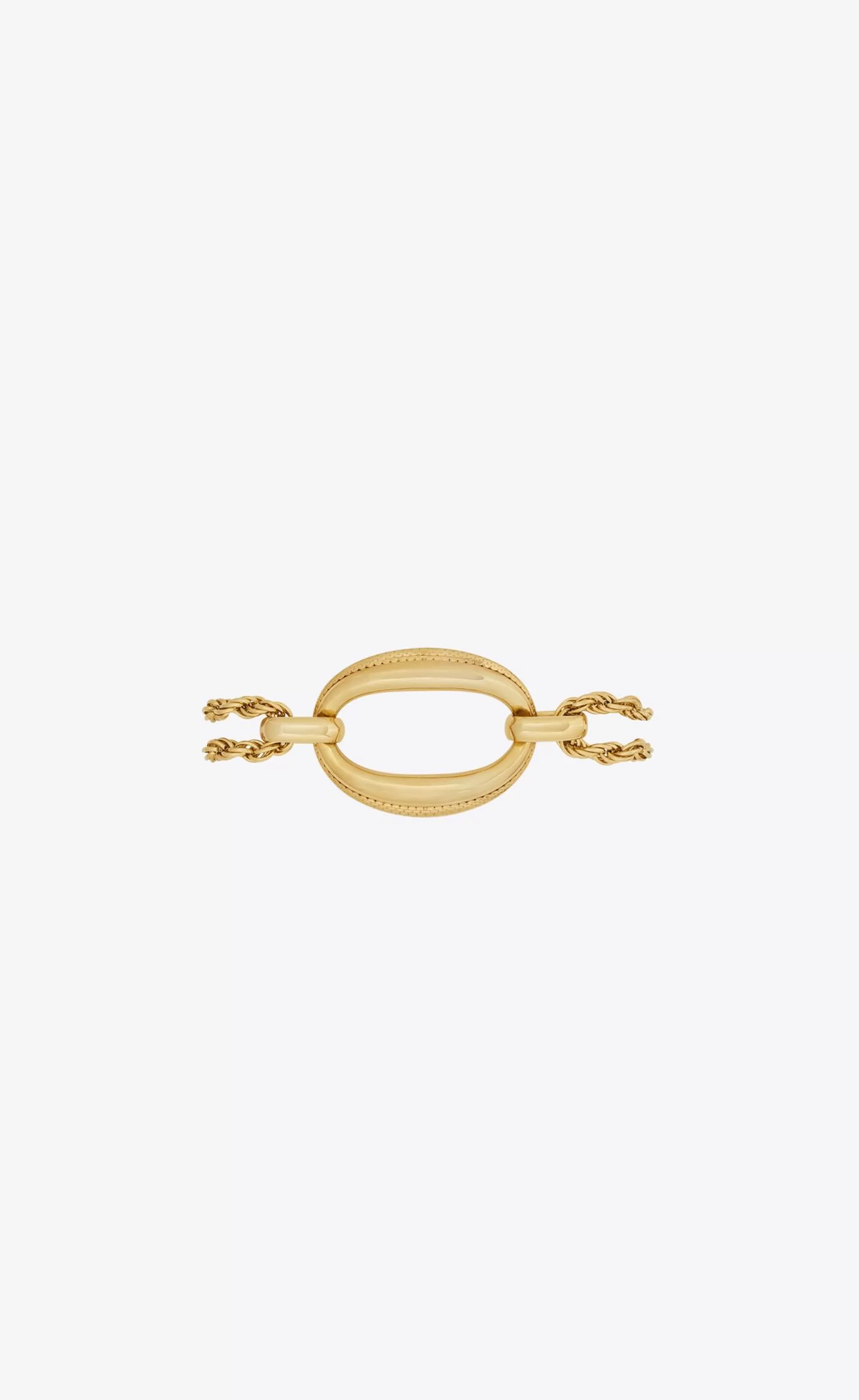 Women Saint Laurent CUFFS AND BRACELETS^Rope And Node Bracelet In Metal | | YSL.com