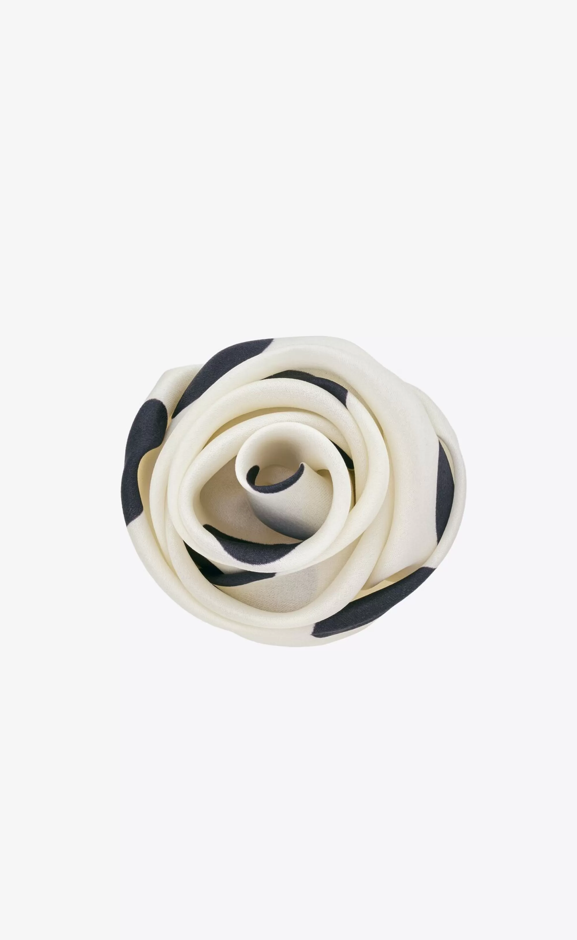 Women Saint Laurent TEXTILE ACCESSORIES | BROOCHES^Rose Brooch In Dotted Silk Organza | | YSL.com