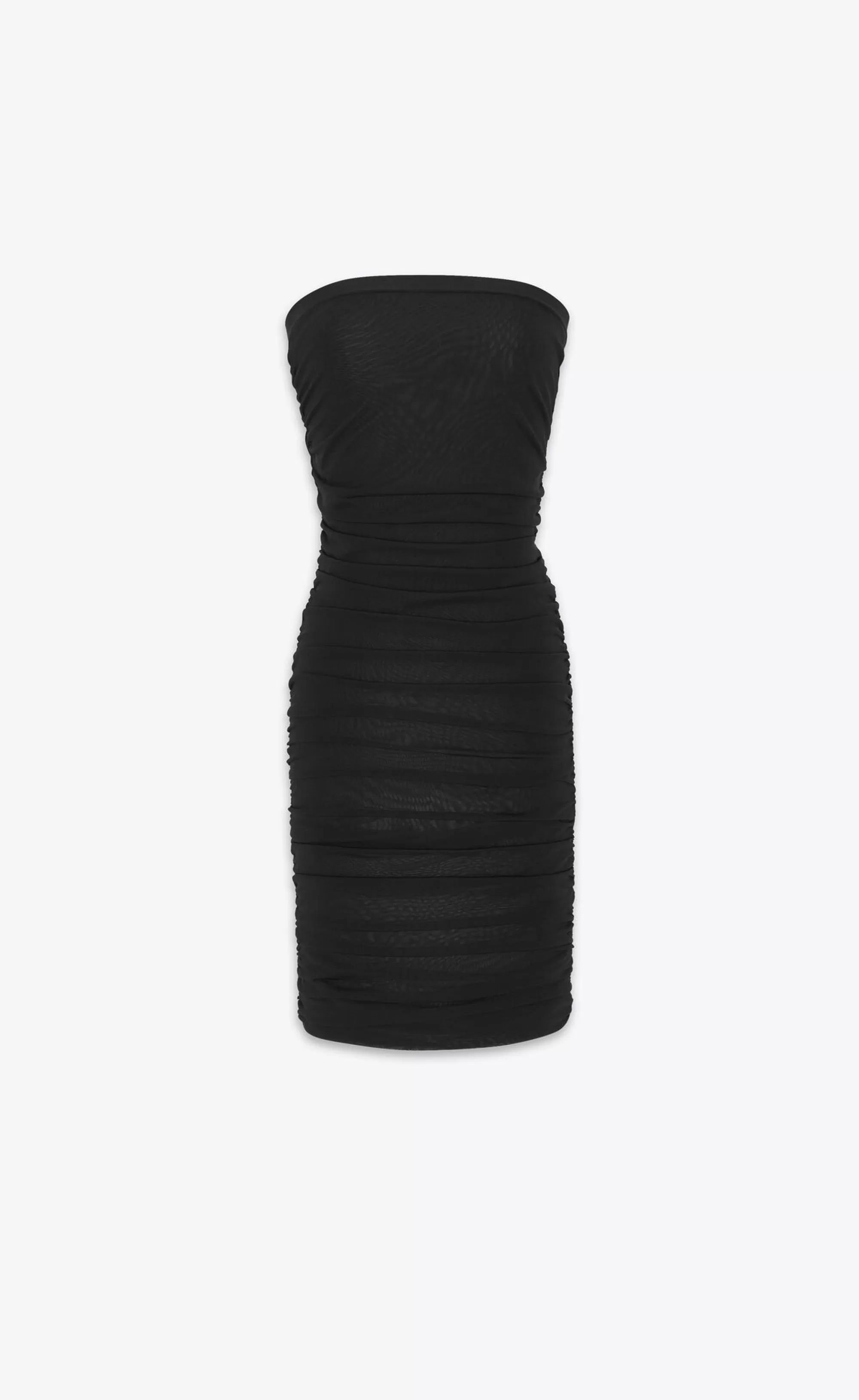 Women Saint Laurent DRESSES^Ruched Strapless Dress In Knit | | YSL.com