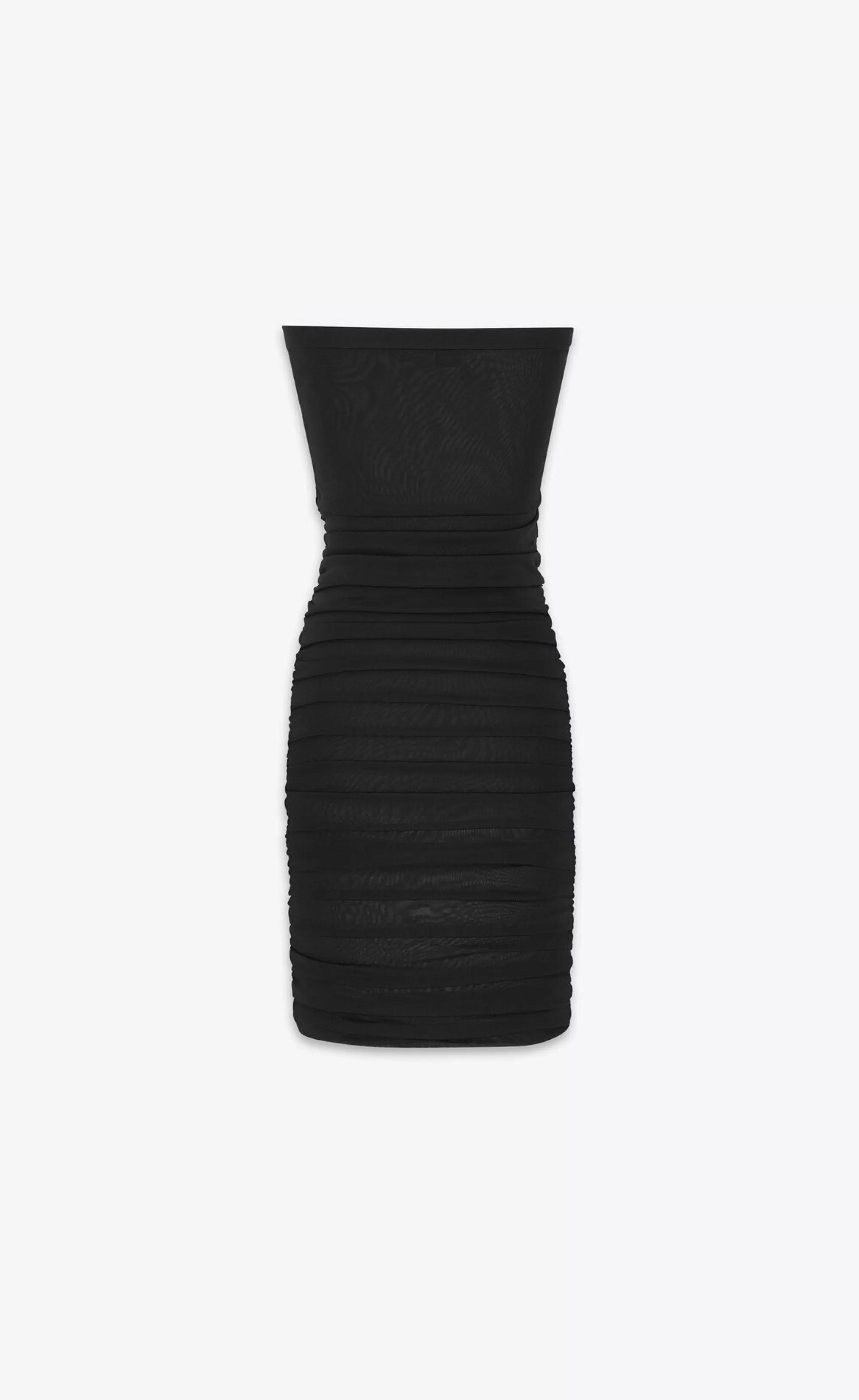 Women Saint Laurent DRESSES^Ruched Strapless Dress In Knit | | YSL.com