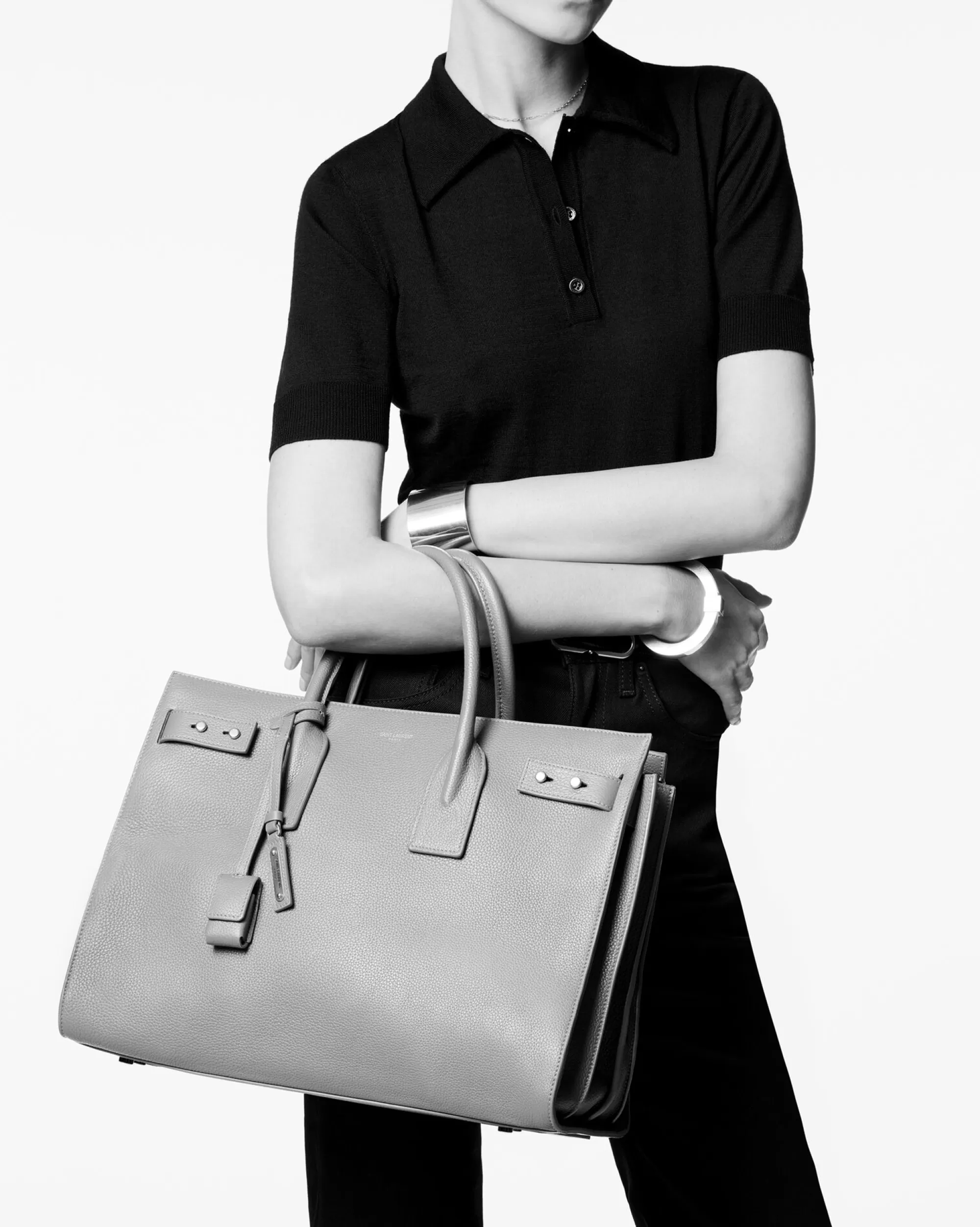 Women Saint Laurent MAXI BAGS | SAC DE JOUR^SAC DE JOUR MEDIUM IN SUPPLE GRAINED LEATHER | | YSL.com