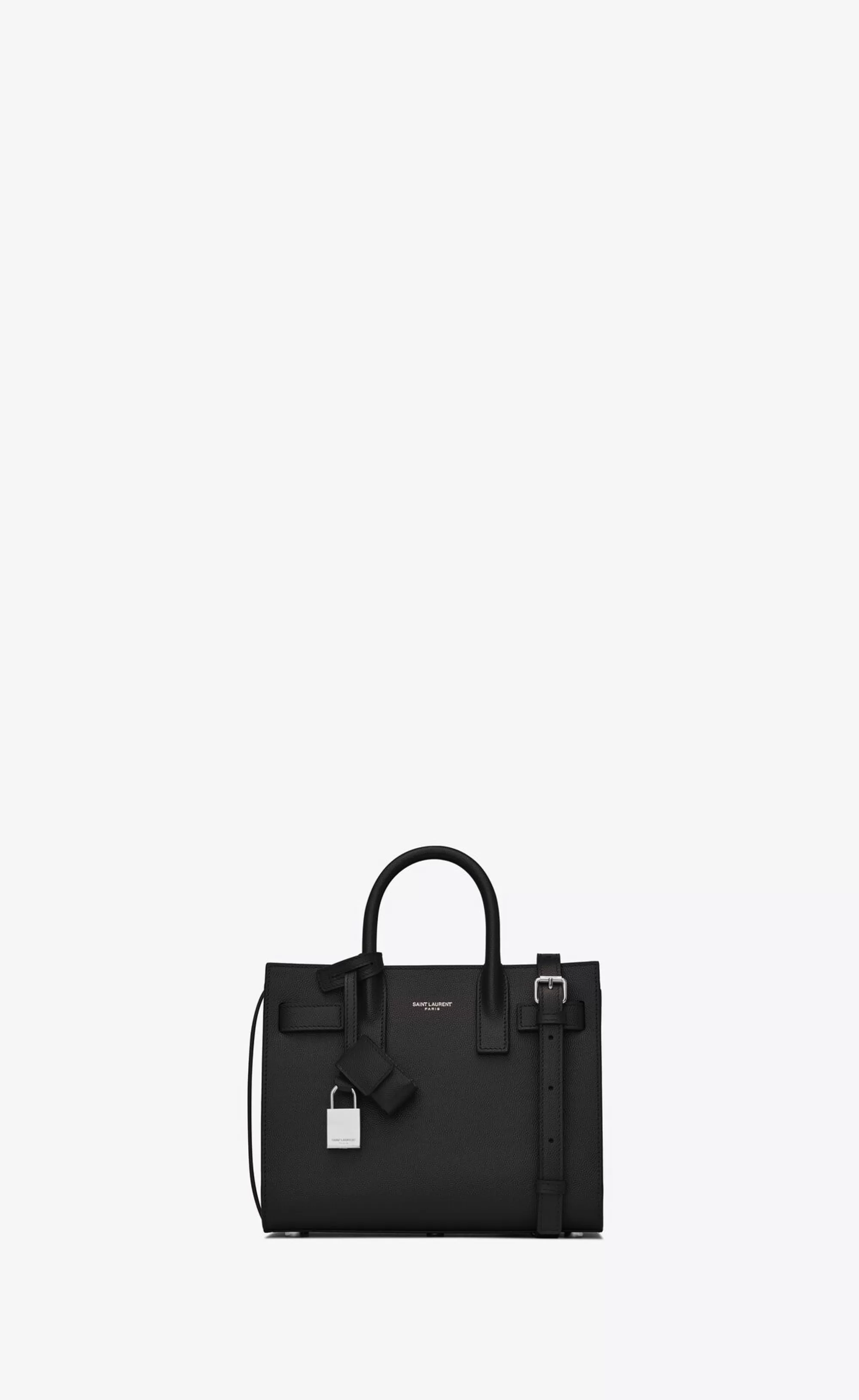 Women Saint Laurent TOP HANDLES | SAC DE JOUR^SAC DE JOUR NANO IN GRAINED LEATHER | | YSL.com