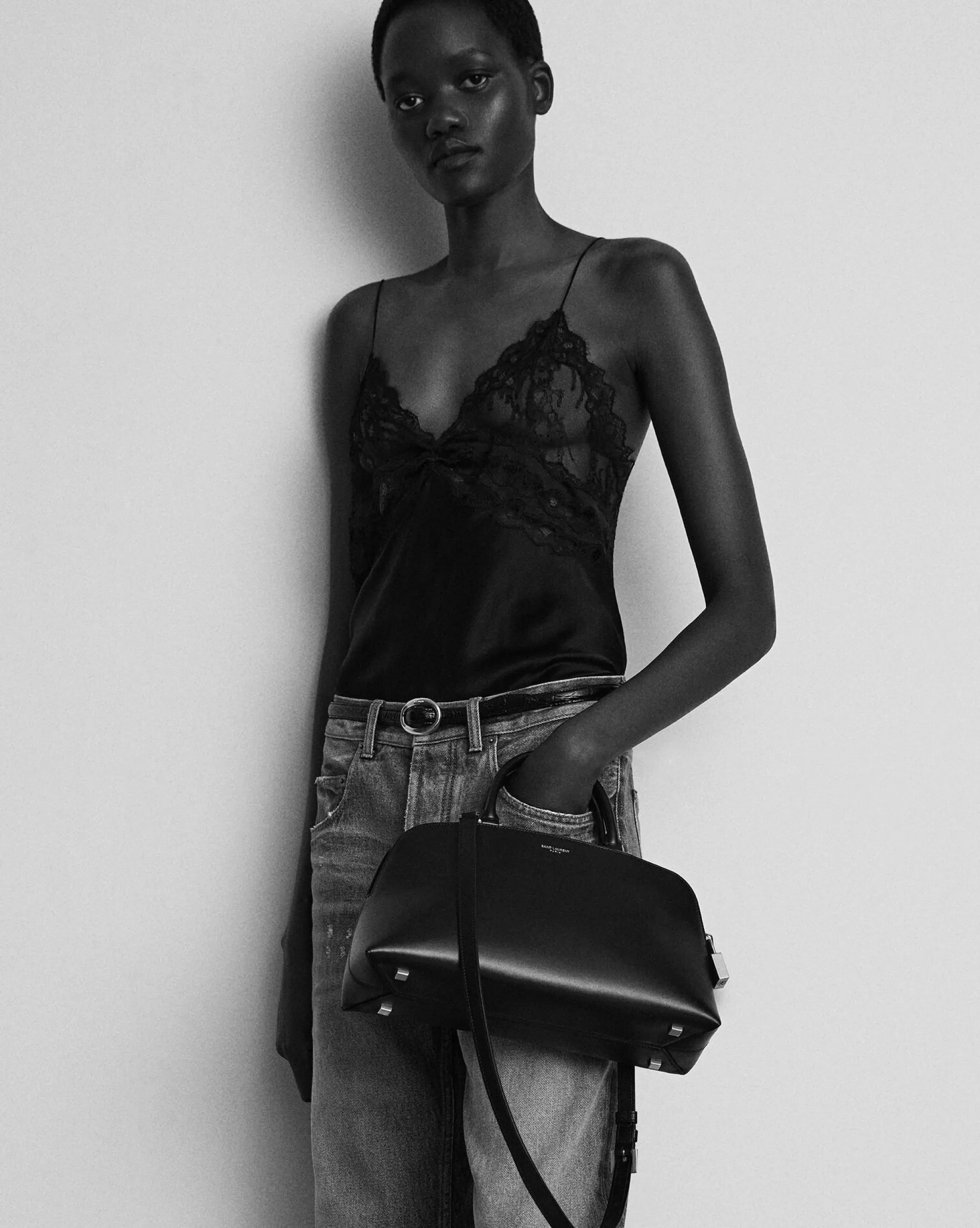 Women Saint Laurent MAXI BAGS | TOP HANDLES^SAC DE JOUR Small Duffle In Shiny Leather | | YSL.com