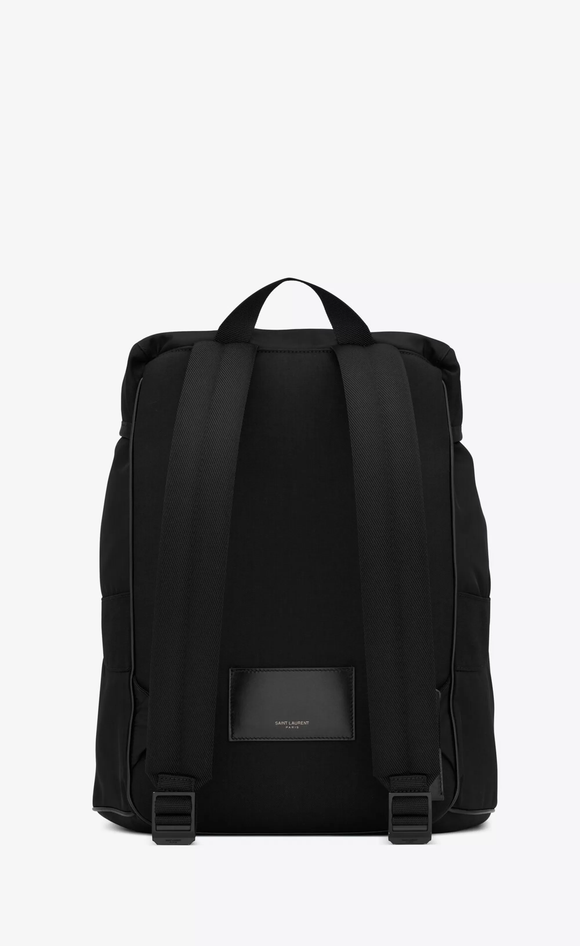 Saint Laurent BACKPACKS^ Backpack In ECONYL® And Vegetable-tanned Leather | | YSL.com