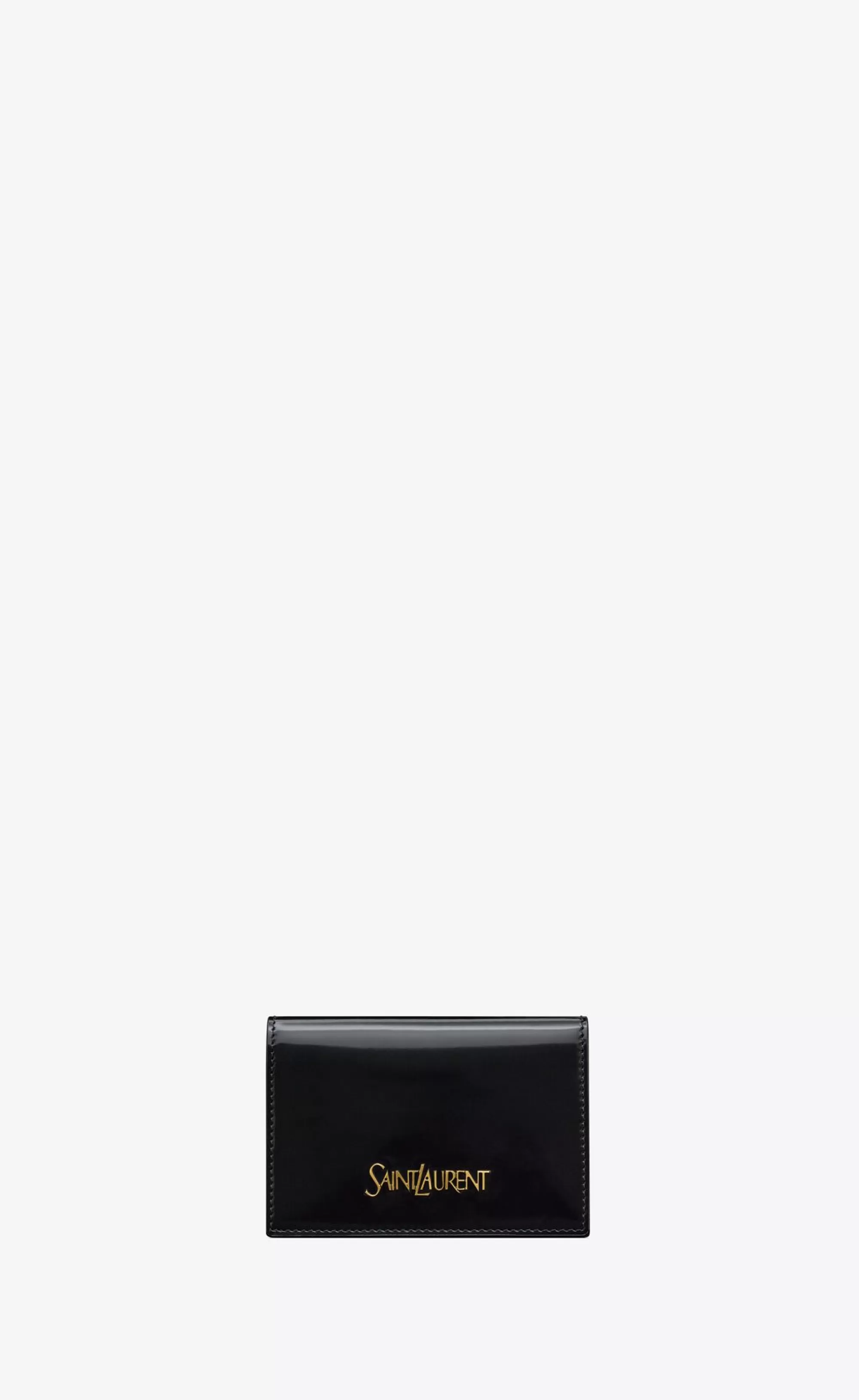 Women Saint Laurent CARD CASES^ Business Card Case In Brushed Leather | | YSL.com
