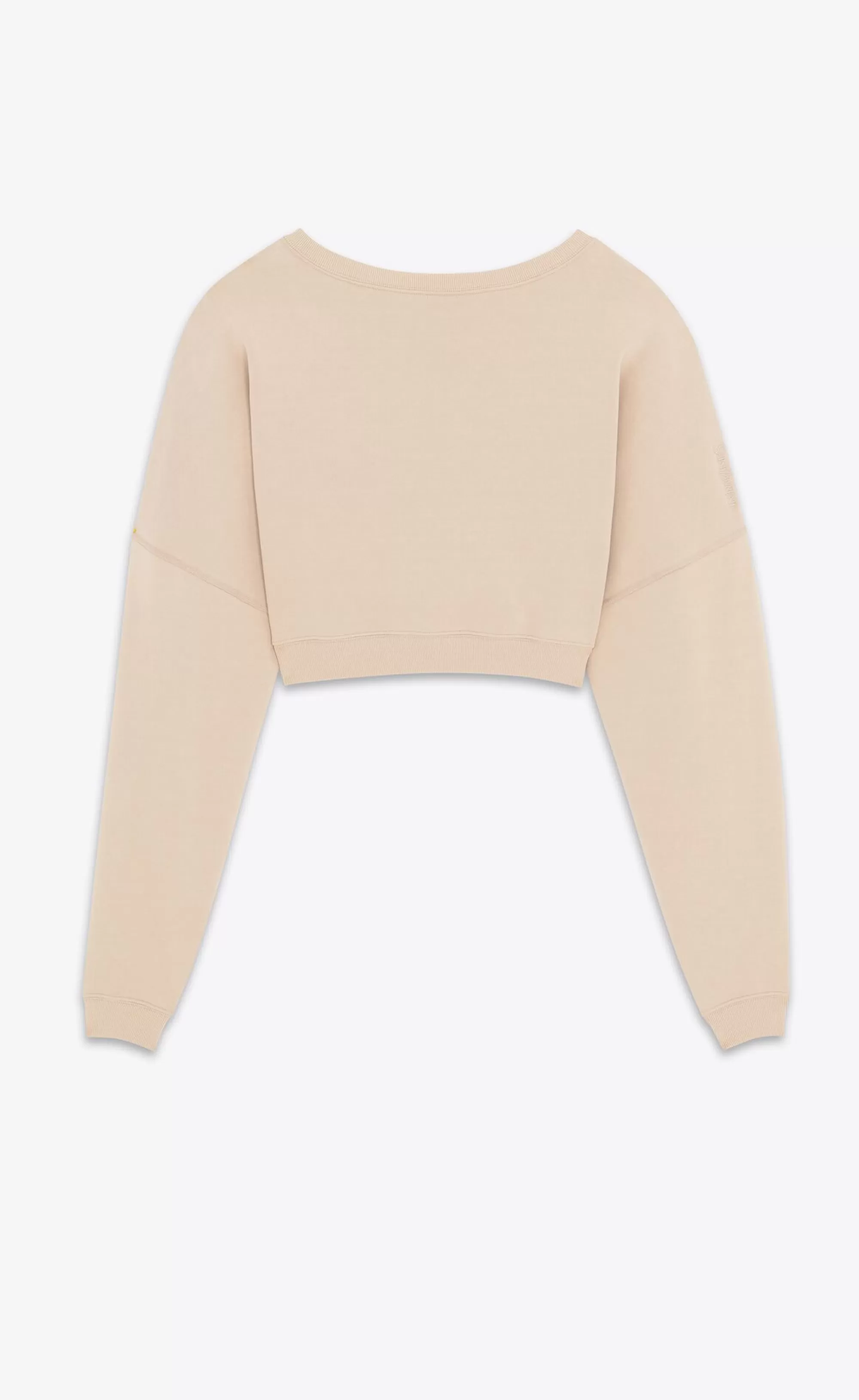 Women Saint Laurent JERSEY^ Cropped Sweatshirt | | YSL.com