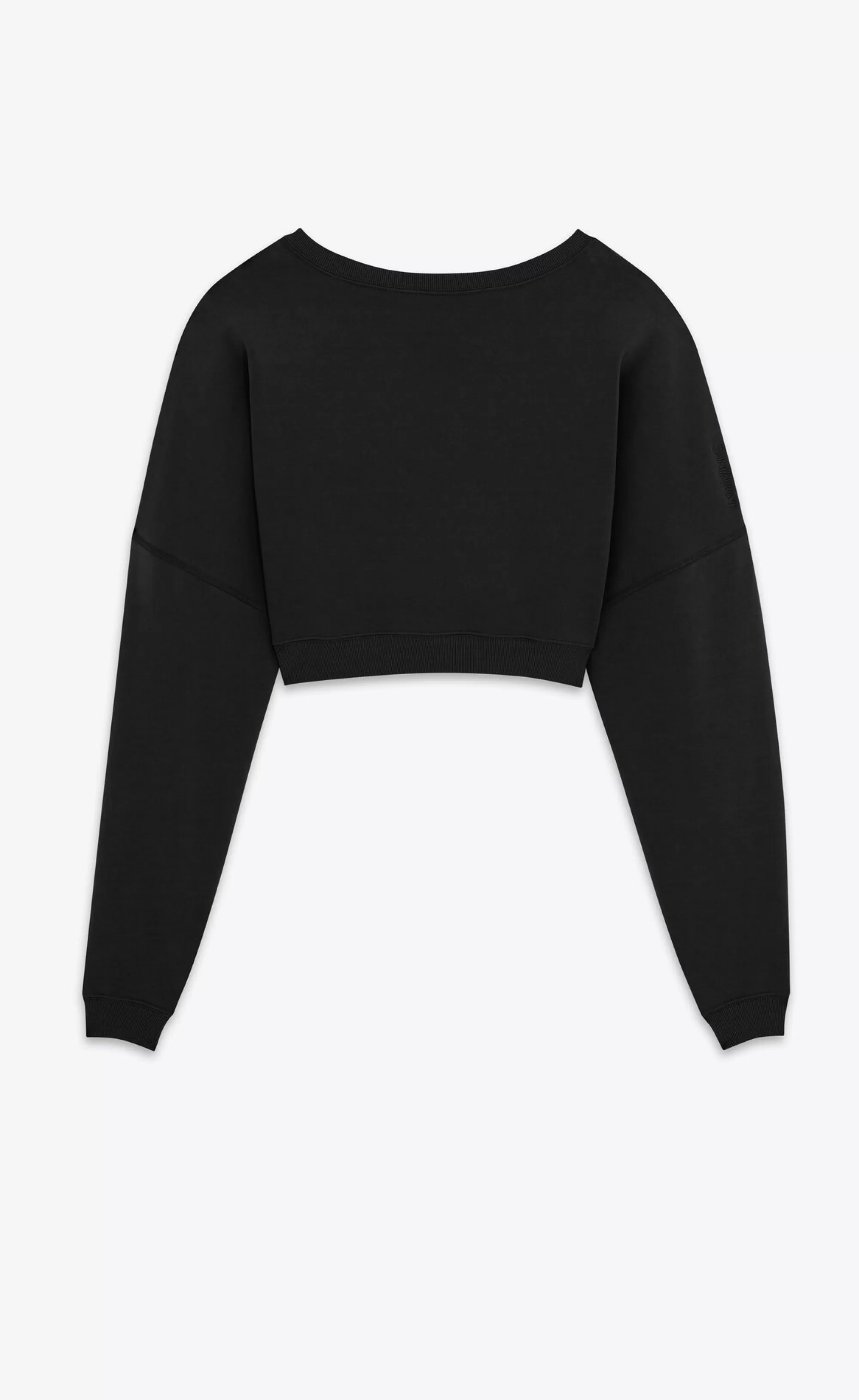 Women Saint Laurent JERSEY^ Cropped Sweatshirt | | YSL.com