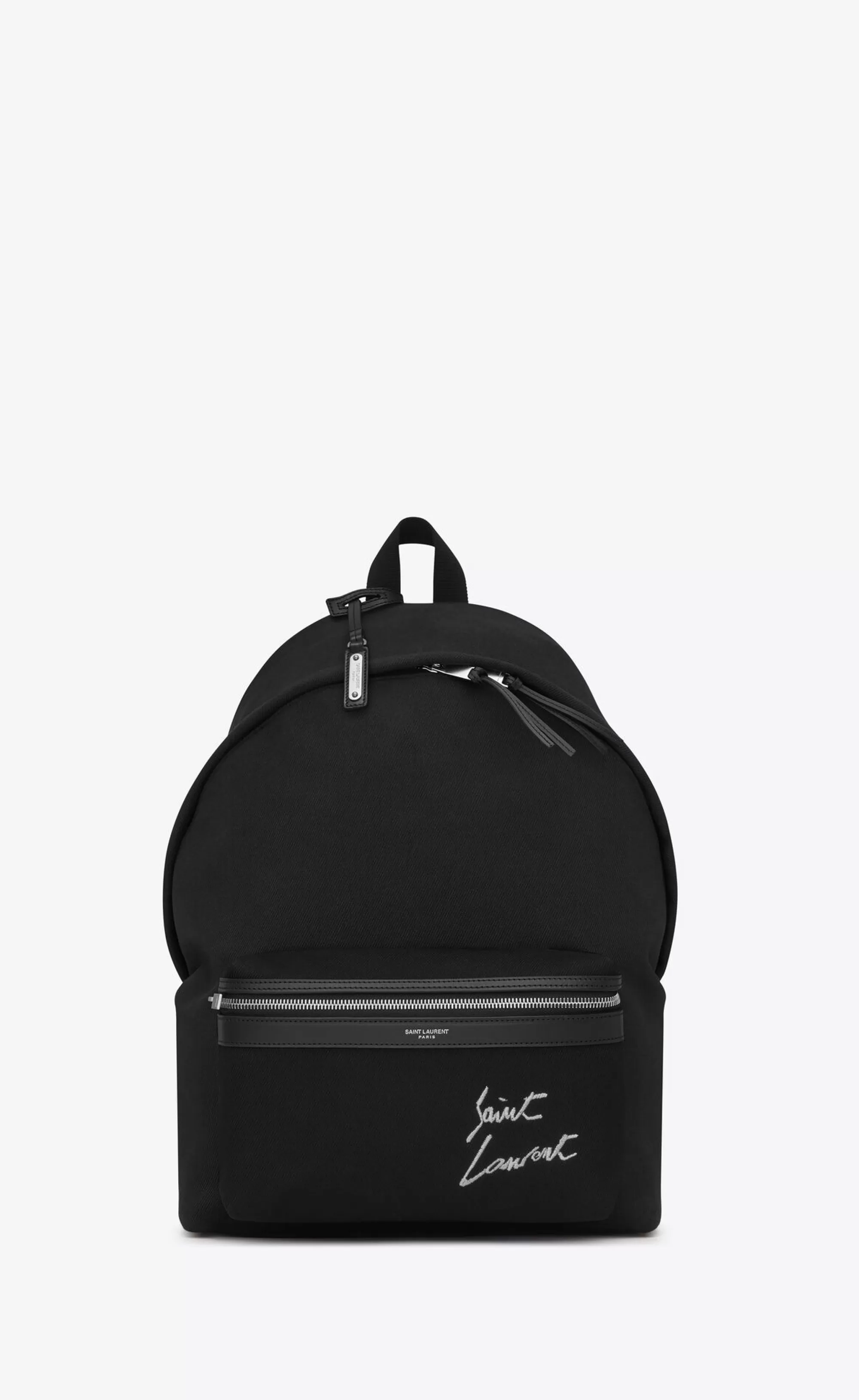 Saint Laurent BACKPACKS^ Embroidered City Backpack In Canvas | | YSL.com