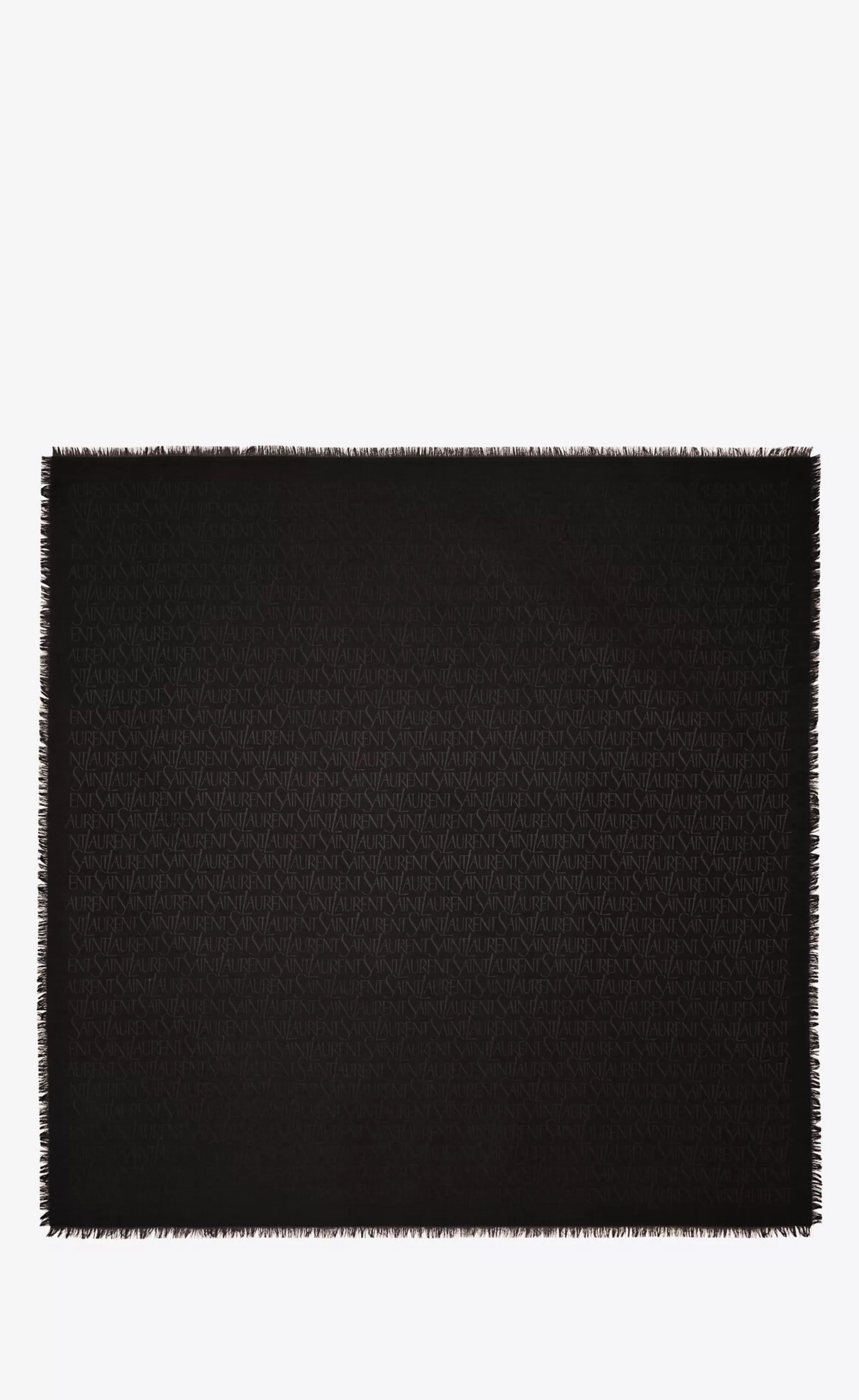 Women Saint Laurent SQUARE SCARVES^ Large Square Scarf In Silk And Wool Jacquard | | YSL.com