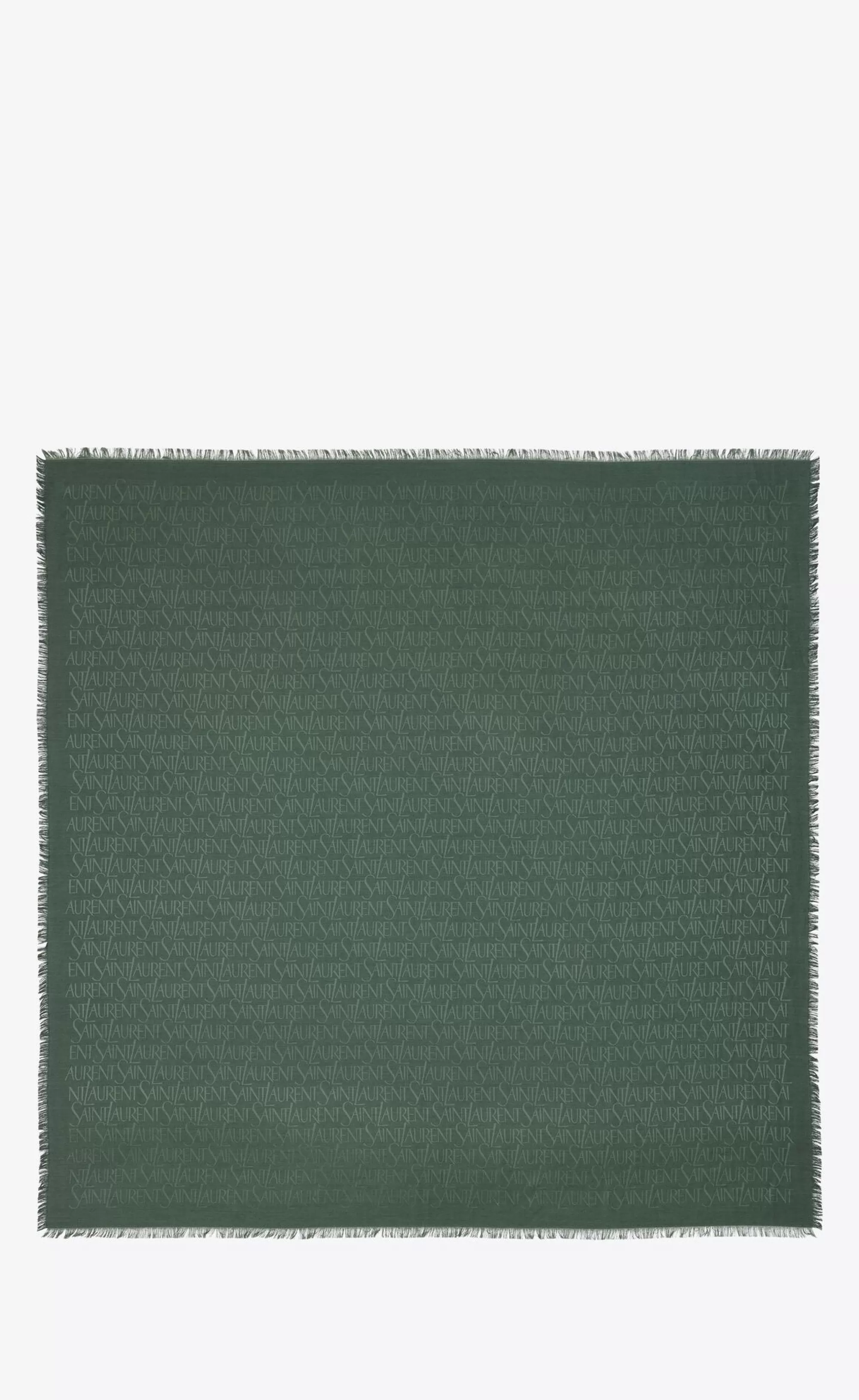 Women Saint Laurent SQUARE SCARVES^ Large Square Scarf In Silk And Wool Jacquard | | YSL.com