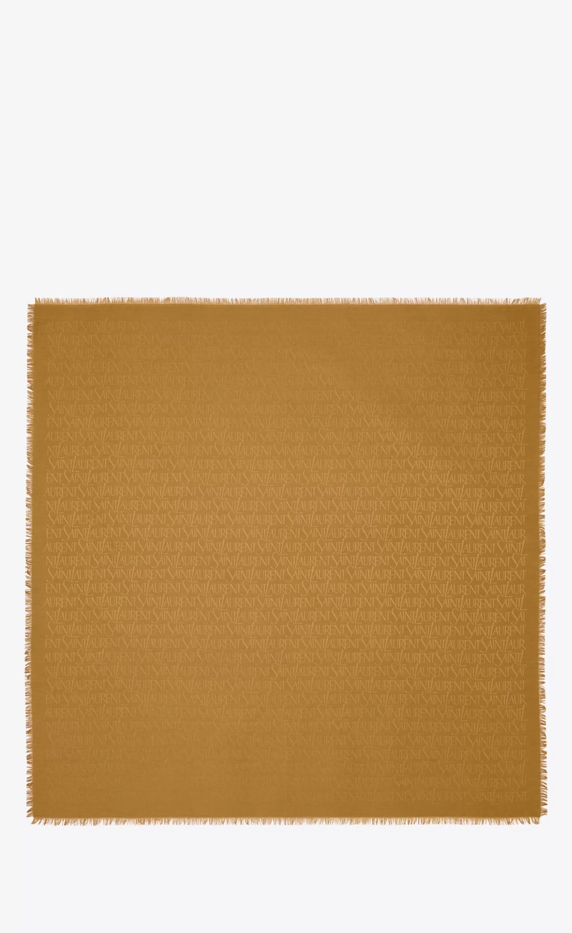 Women Saint Laurent SQUARE SCARVES^ Large Square Scarf In Silk And Wool Jacquard | | YSL.com