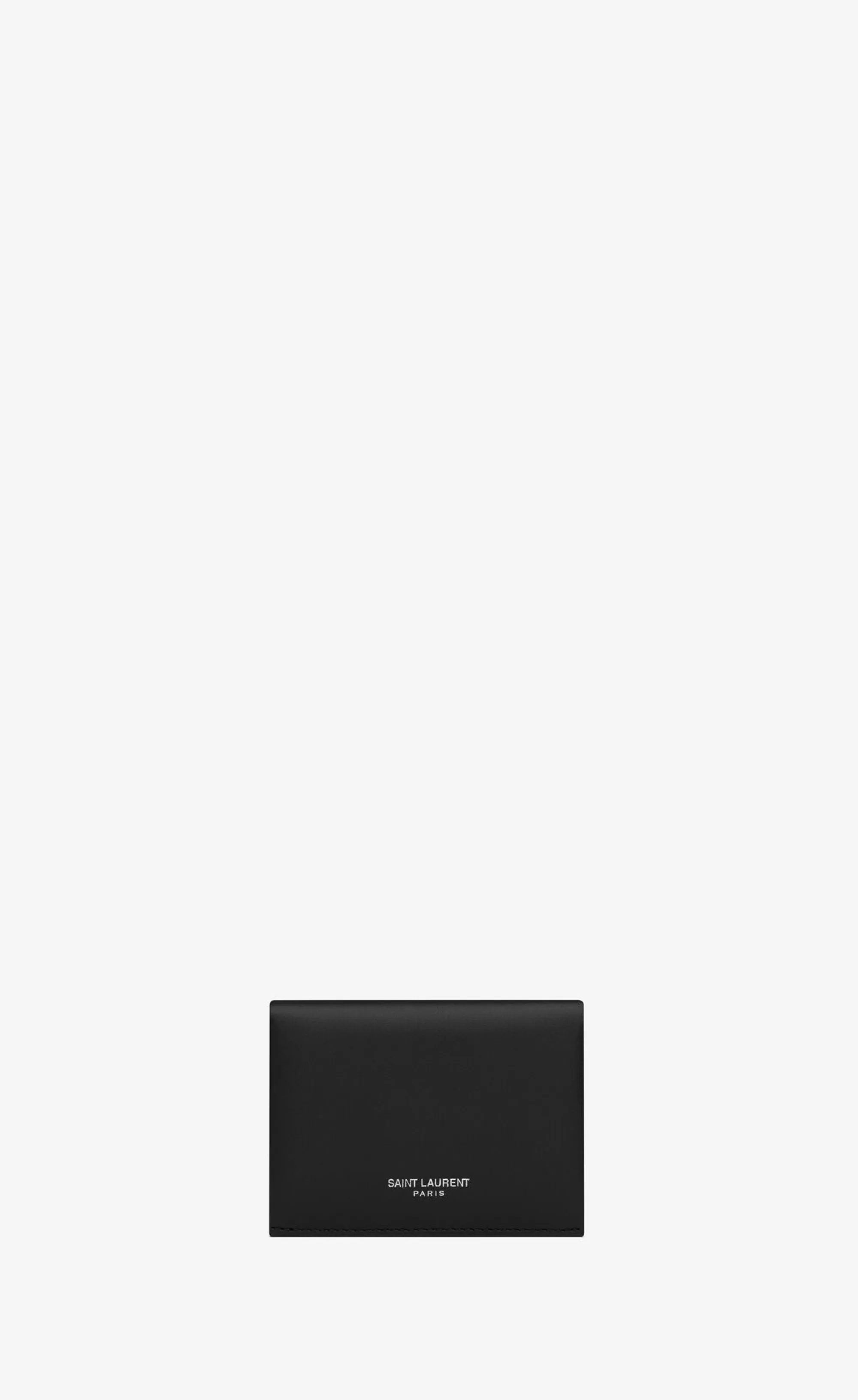 Saint Laurent CARD CASES^ PARIS Business Card Case In Smooth Leather | | YSL.com