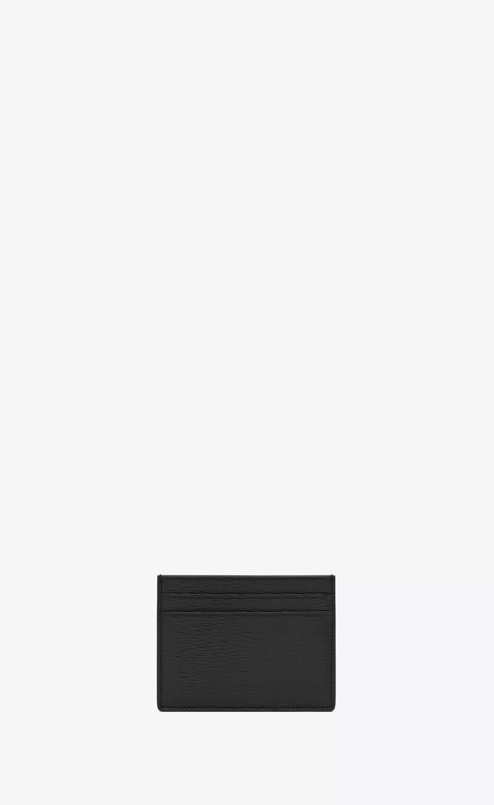 Saint Laurent CARD CASES^ Paris Card Case In Ripple-embossed Leather | | YSL.com
