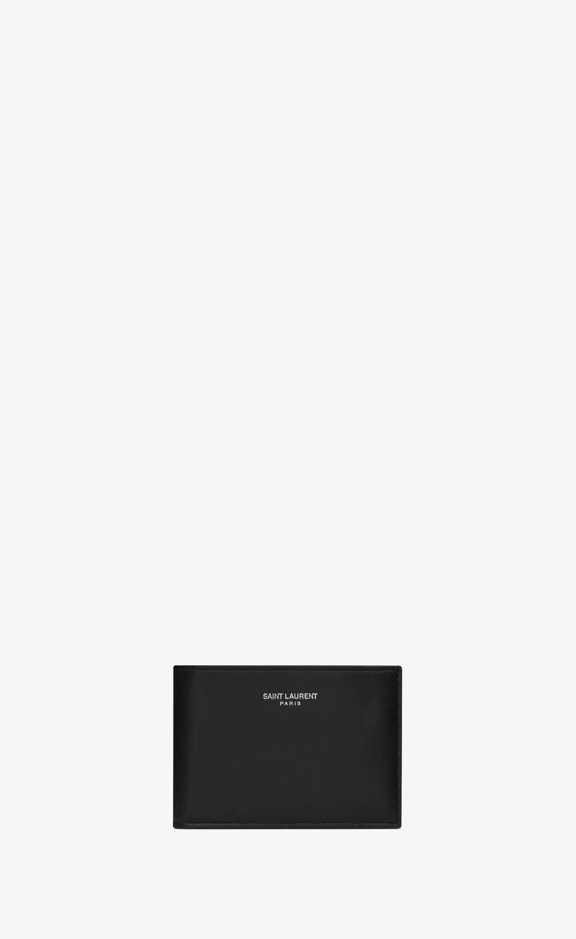 Saint Laurent CARD CASES^ PARIS Compact Card Case In Smooth Leather | | YSL.com