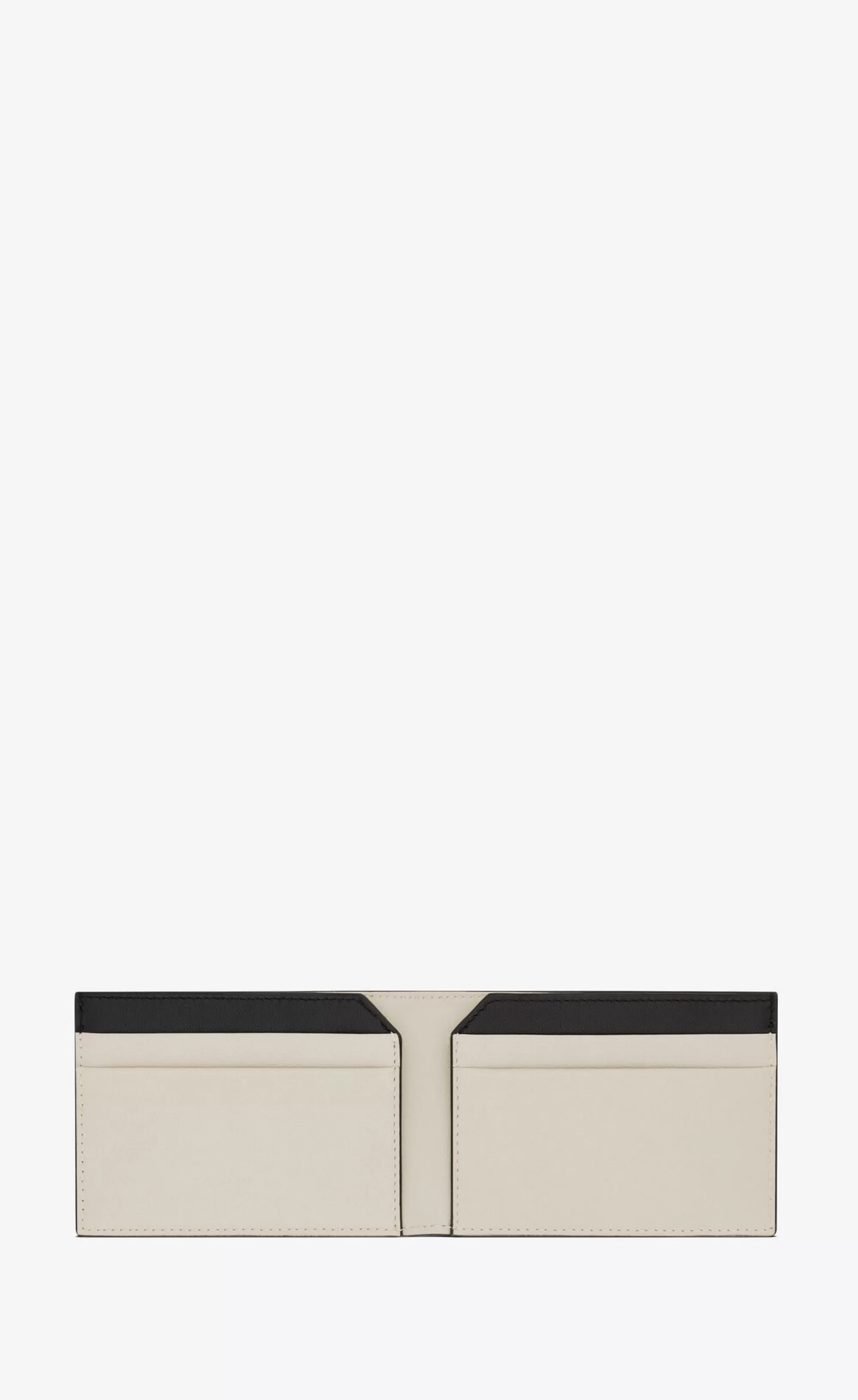 Saint Laurent CARD CASES^ PARIS Compact Card Case In Smooth Leather | | YSL.com