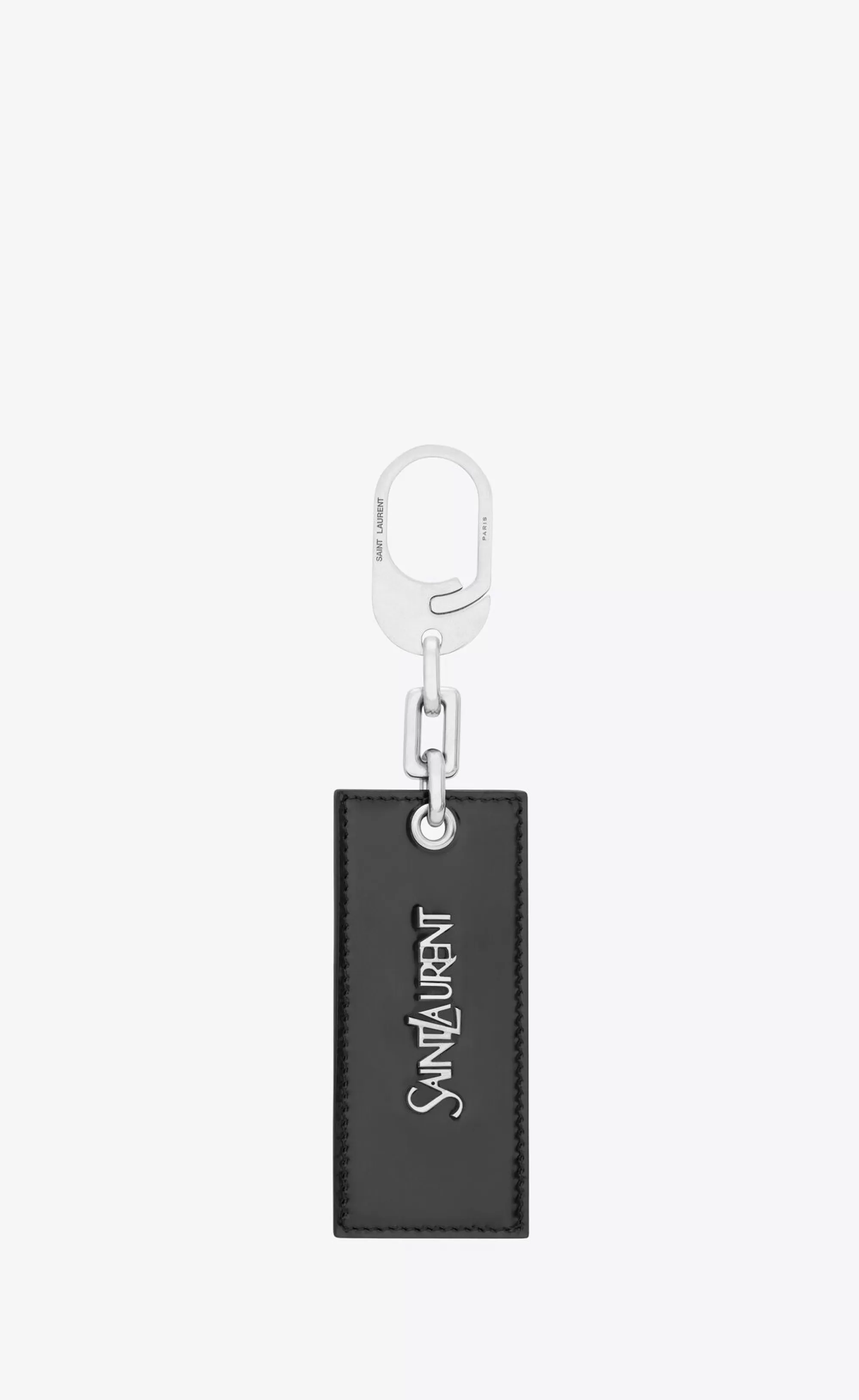 Women Saint Laurent OTHER ACCESSORIES | SMALL ACCESSORIES^ Paris Keyring In Brushed Leather | | YSL.com