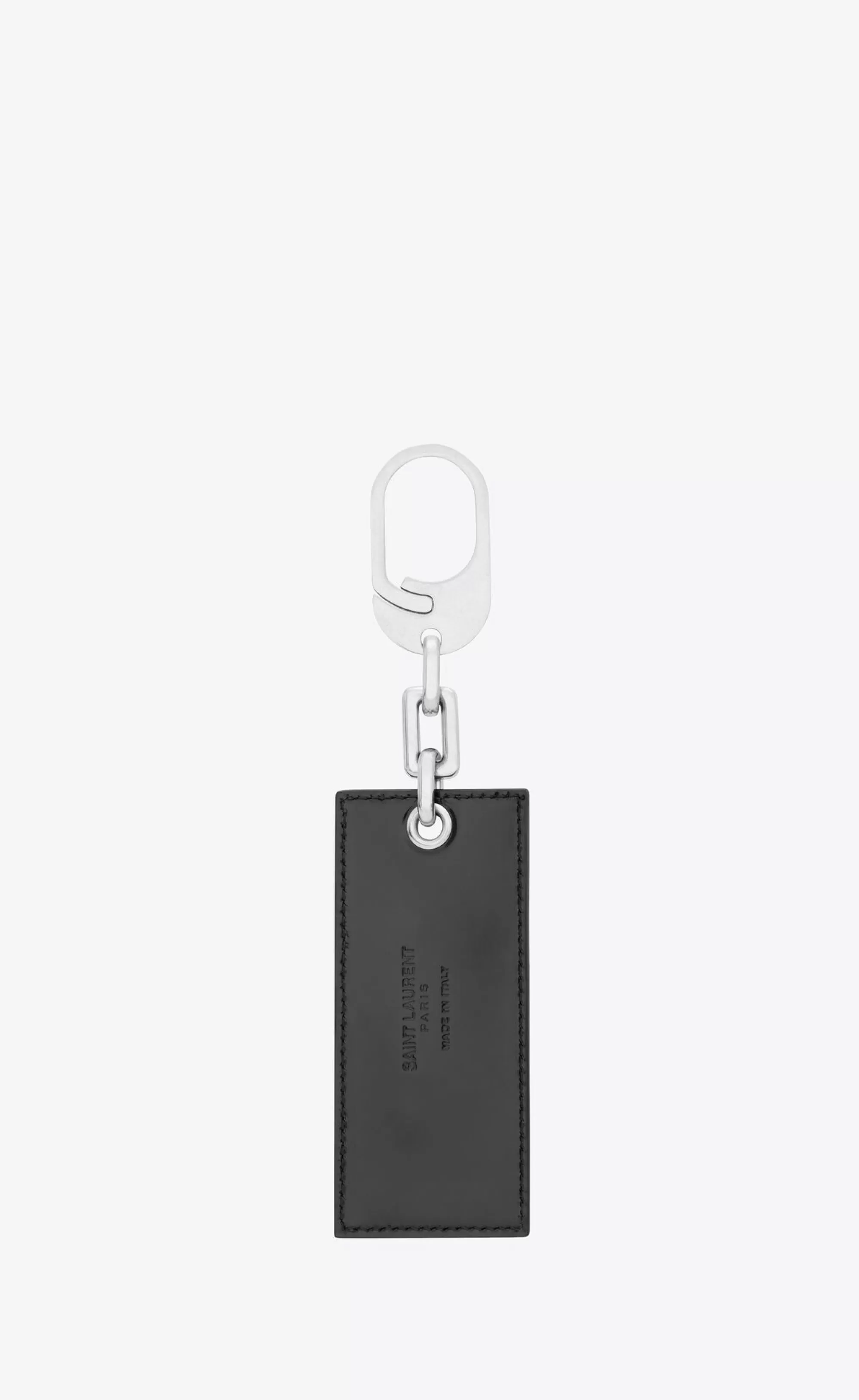 Women Saint Laurent OTHER ACCESSORIES | SMALL ACCESSORIES^ Paris Keyring In Brushed Leather | | YSL.com