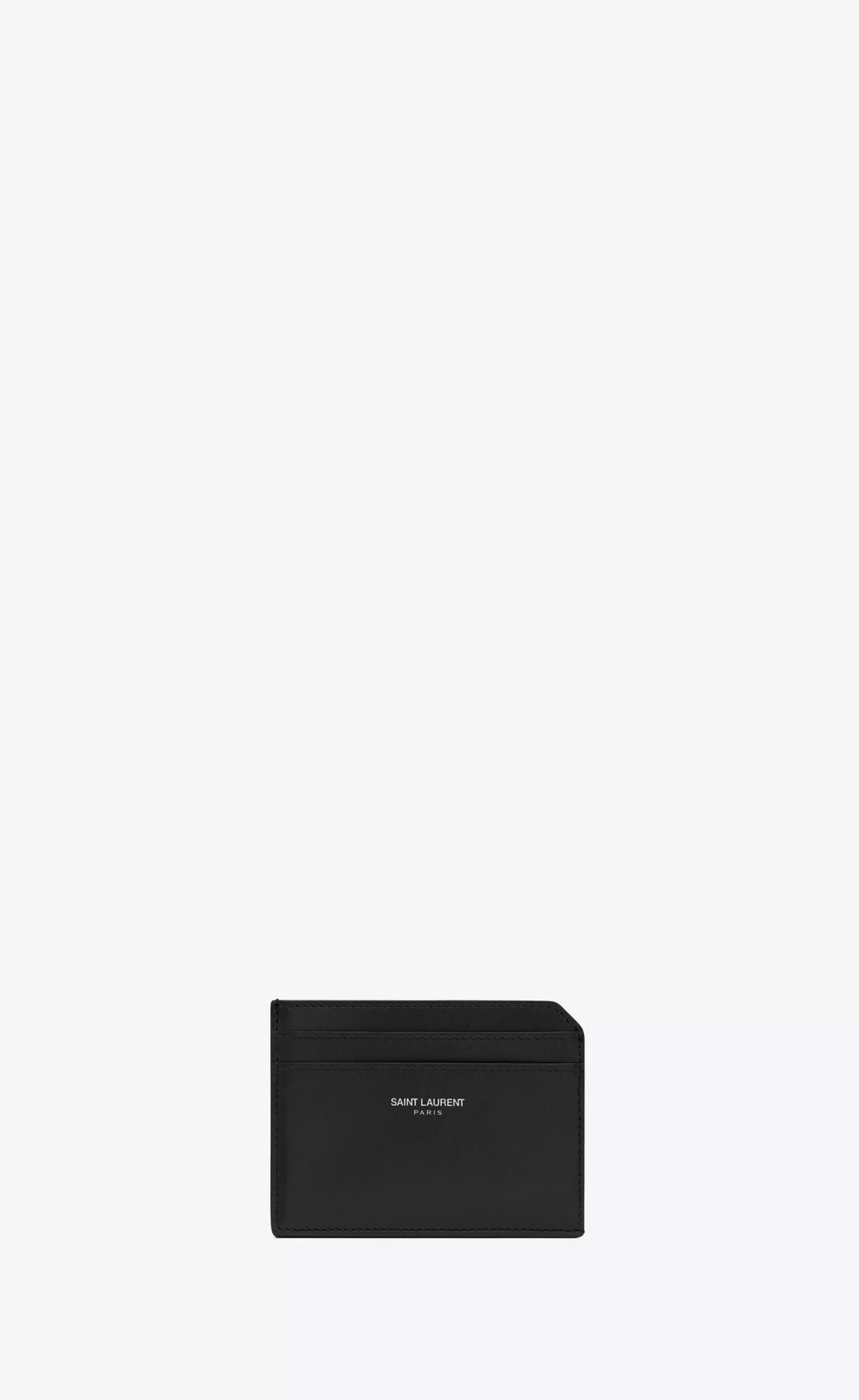 Saint Laurent CARD CASES^ Paris Open Card Case In Smooth Leather | | YSL.com