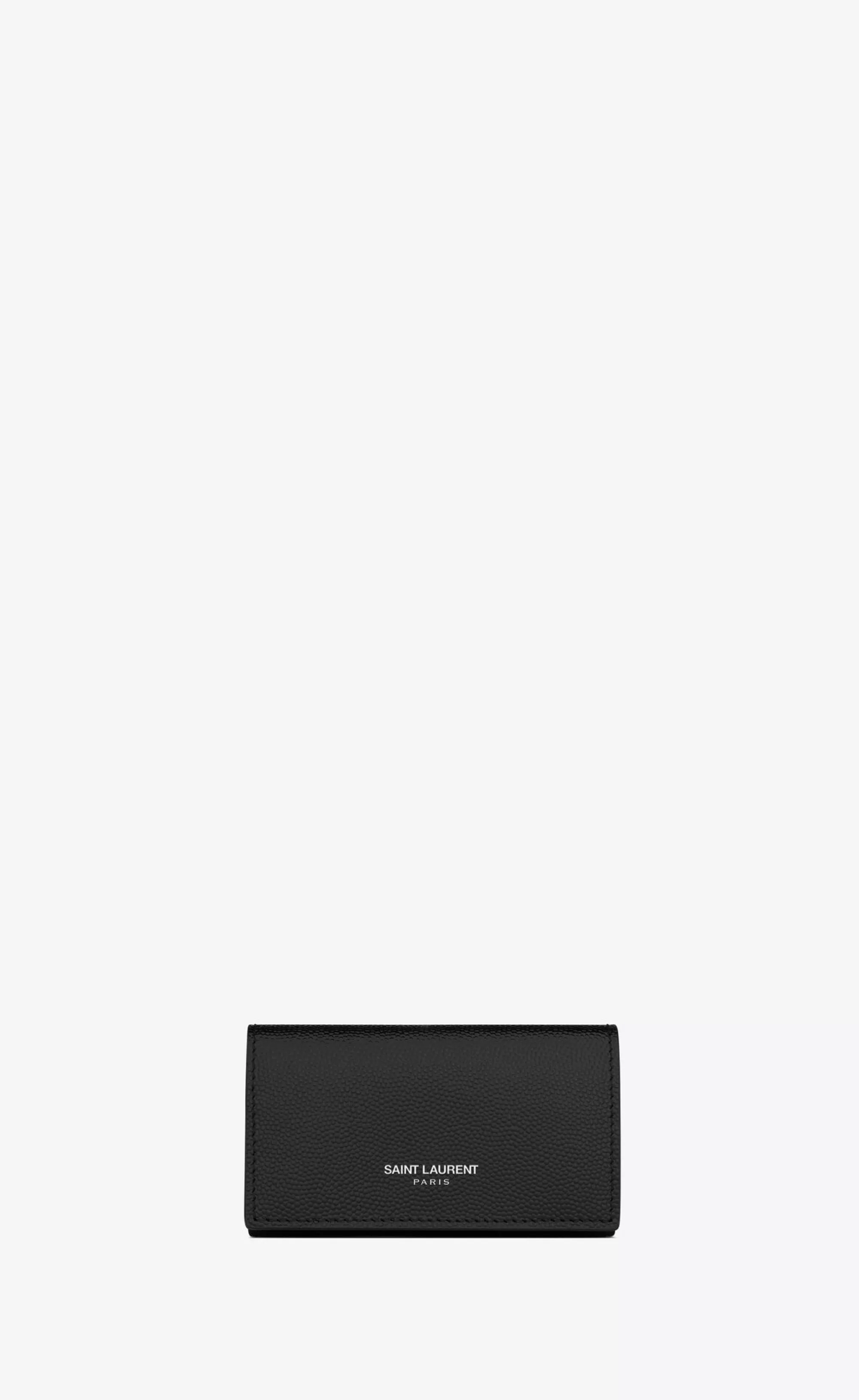 Saint Laurent OTHER ACCESSORIES^ PARIS SLIM KEYCASE IN GRAIN DE POUDRE EMBOSSED LEATHER | | YSL.com