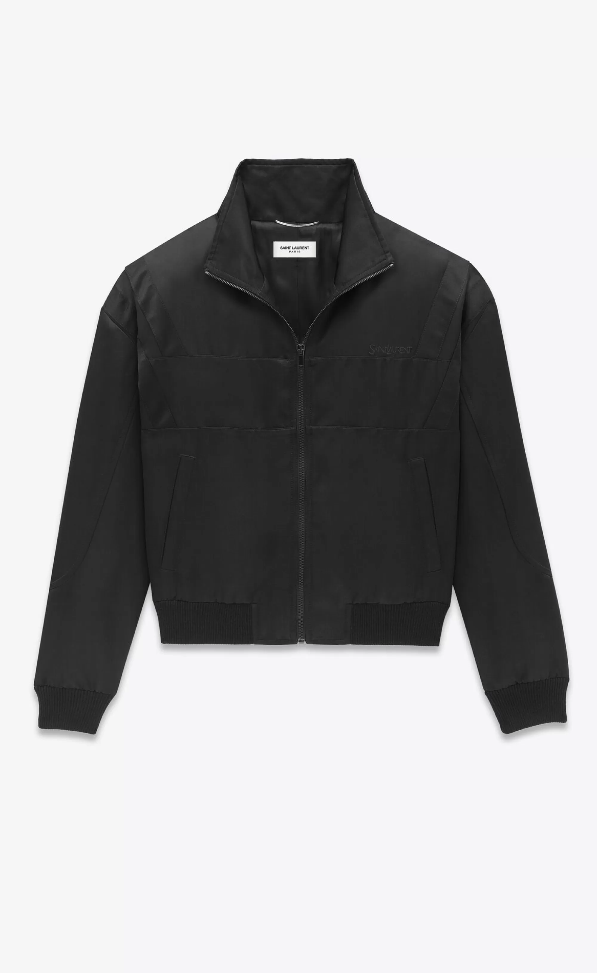 Saint Laurent ALL READY TO WEAR | OUTERWEAR^ Teddy Jacket In Satin | | YSL.com