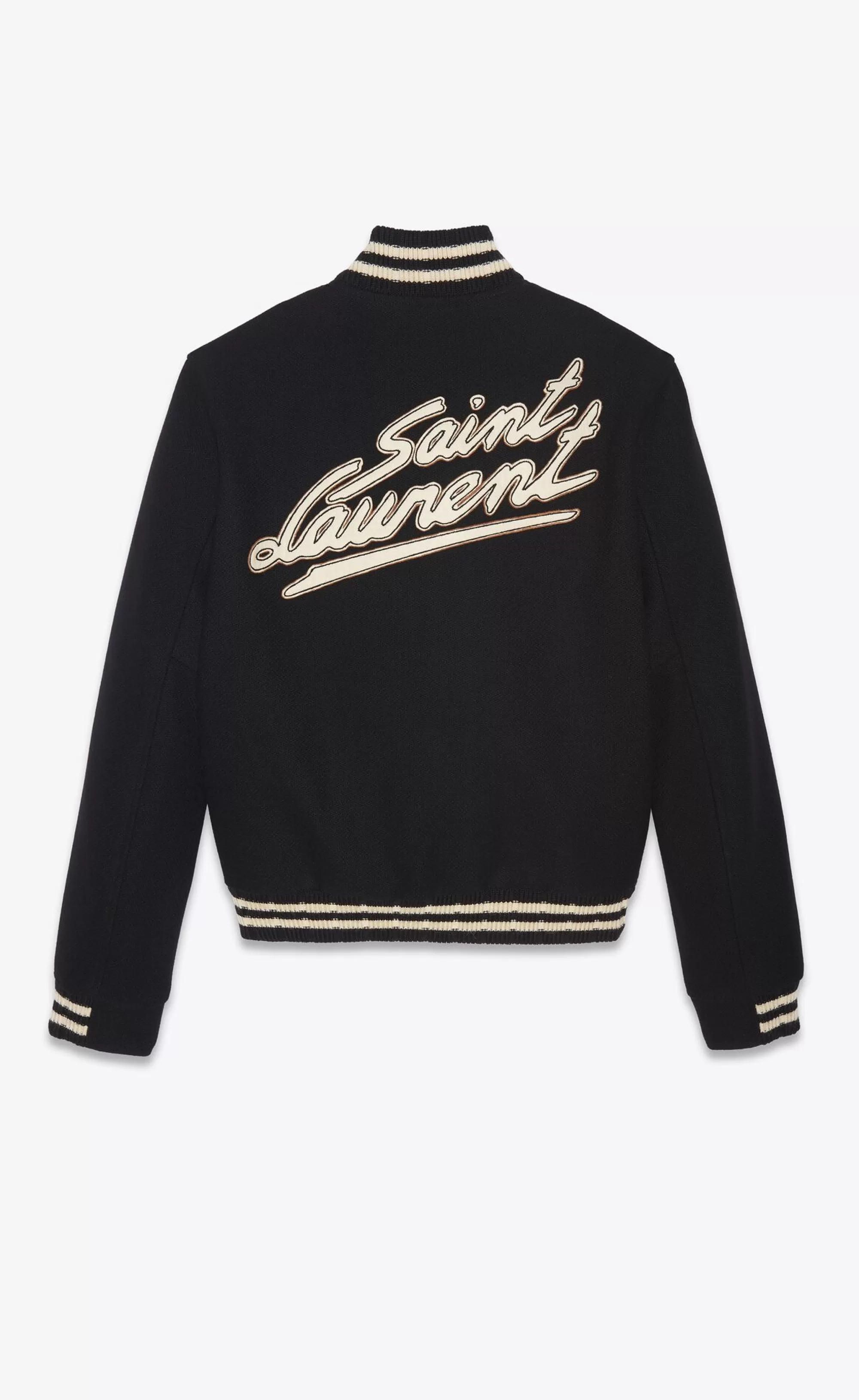 Saint Laurent ALL READY TO WEAR | OUTERWEAR^ Teddy Jacket In Wool | | YSL.com