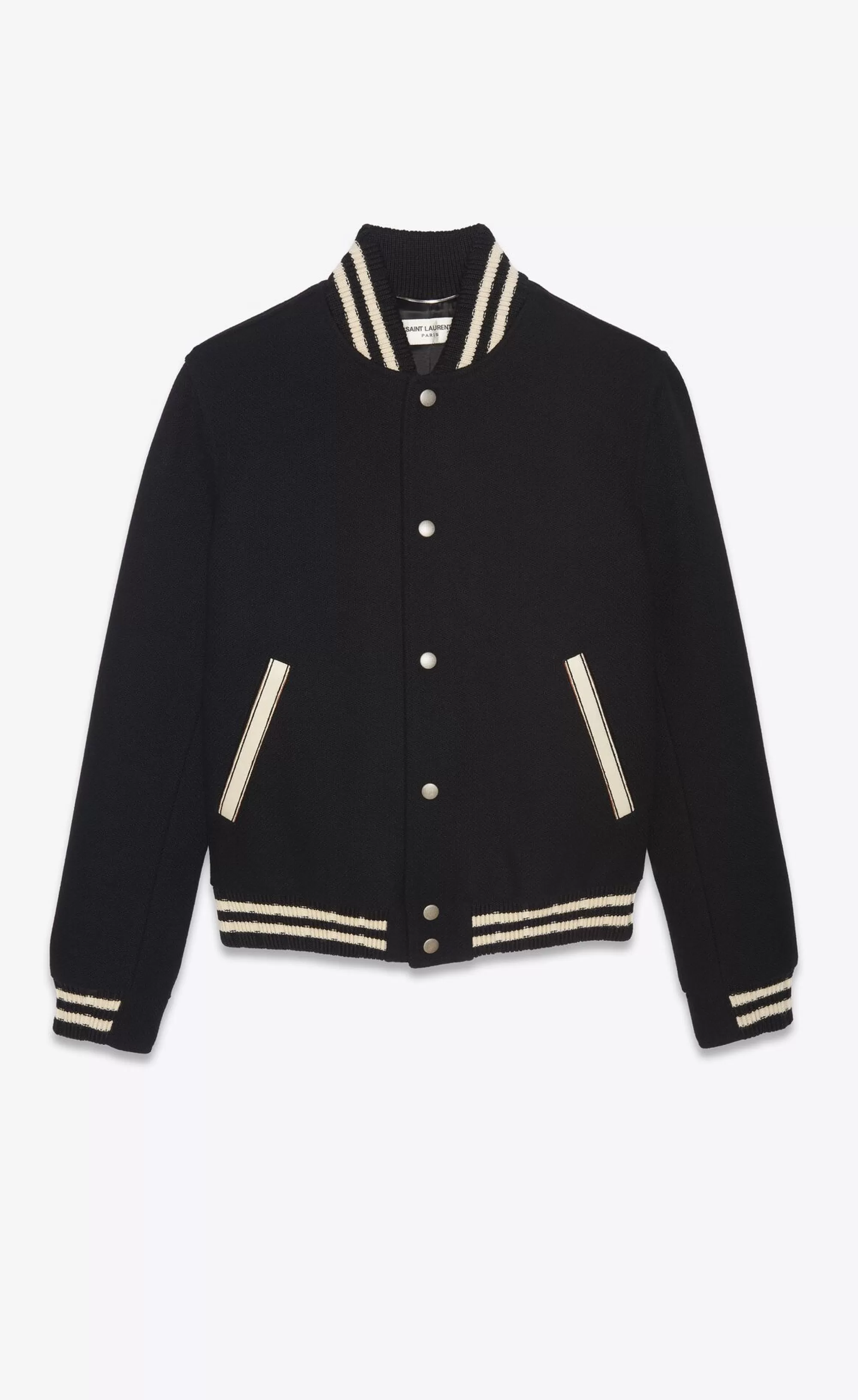 Saint Laurent ALL READY TO WEAR | OUTERWEAR^ Teddy Jacket In Wool | | YSL.com