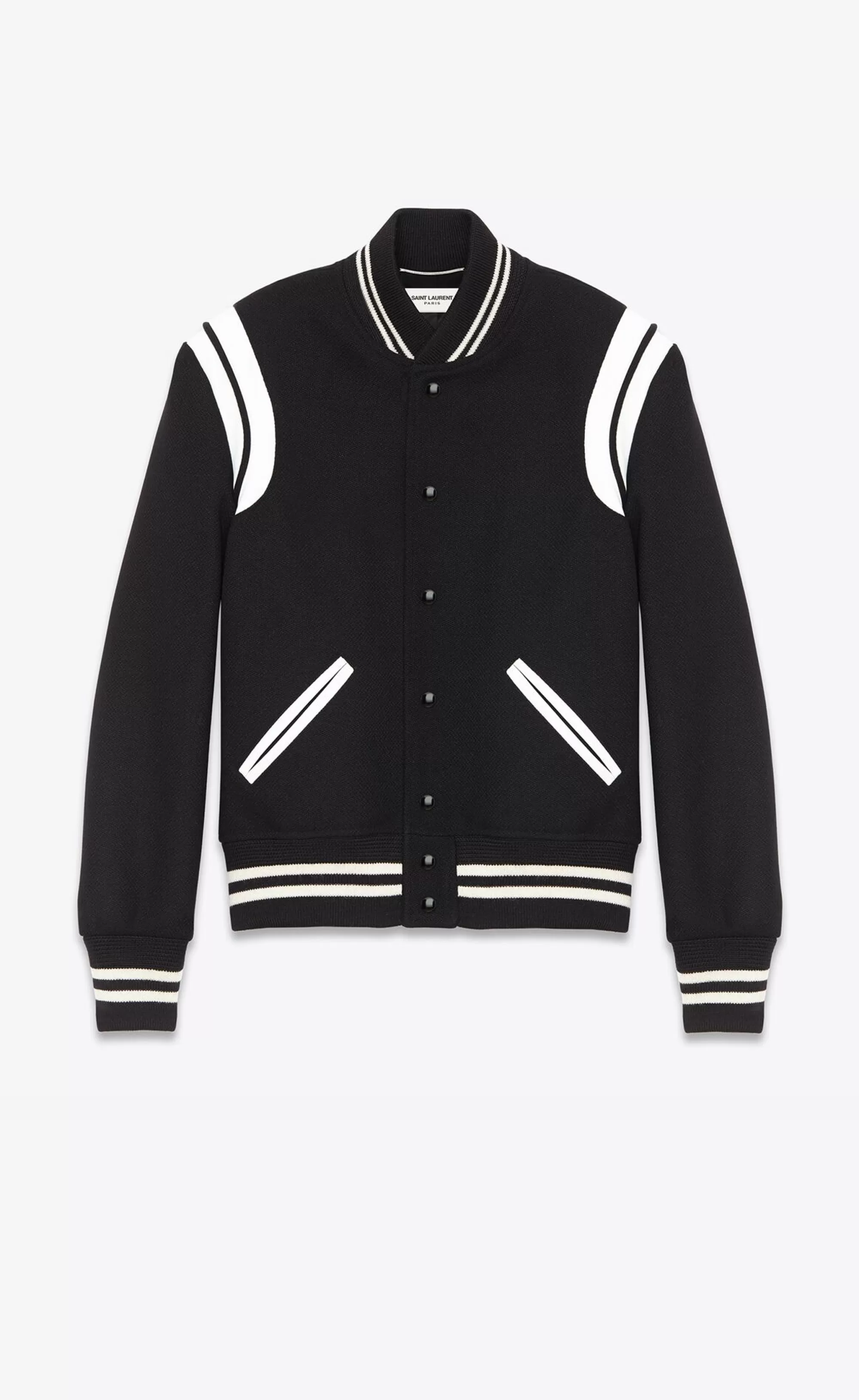 Women Saint Laurent Coats and Outerwear^ Teddy Jacket In Wool | | YSL.com