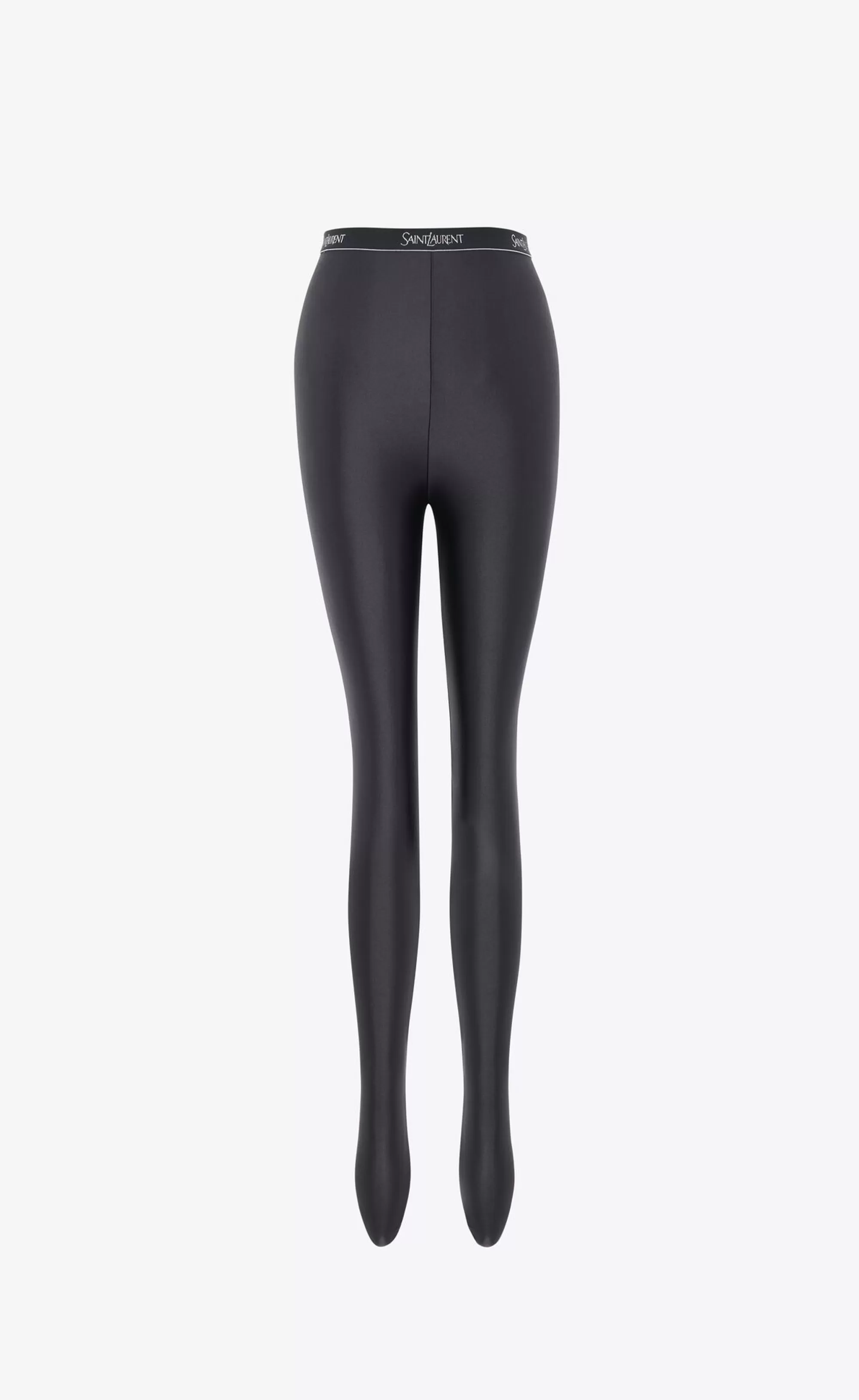 Women Saint Laurent JERSEY | LINGERIE AND SWIMWEAR^ Tights In Shiny Jersey | | YSL.com