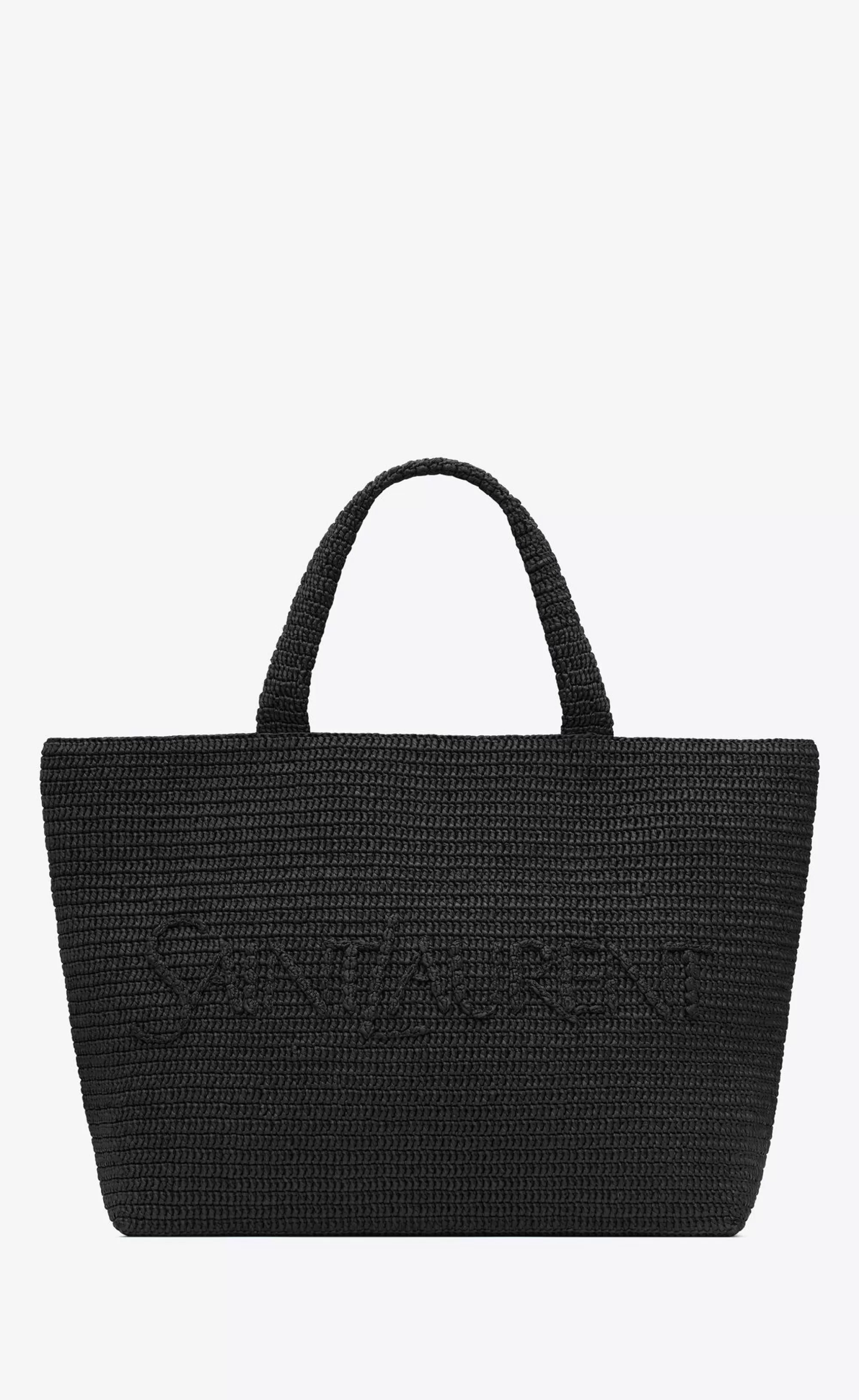 Saint Laurent SHOPPING BAGS^ TOTE IN RAFFIA | | YSL.com