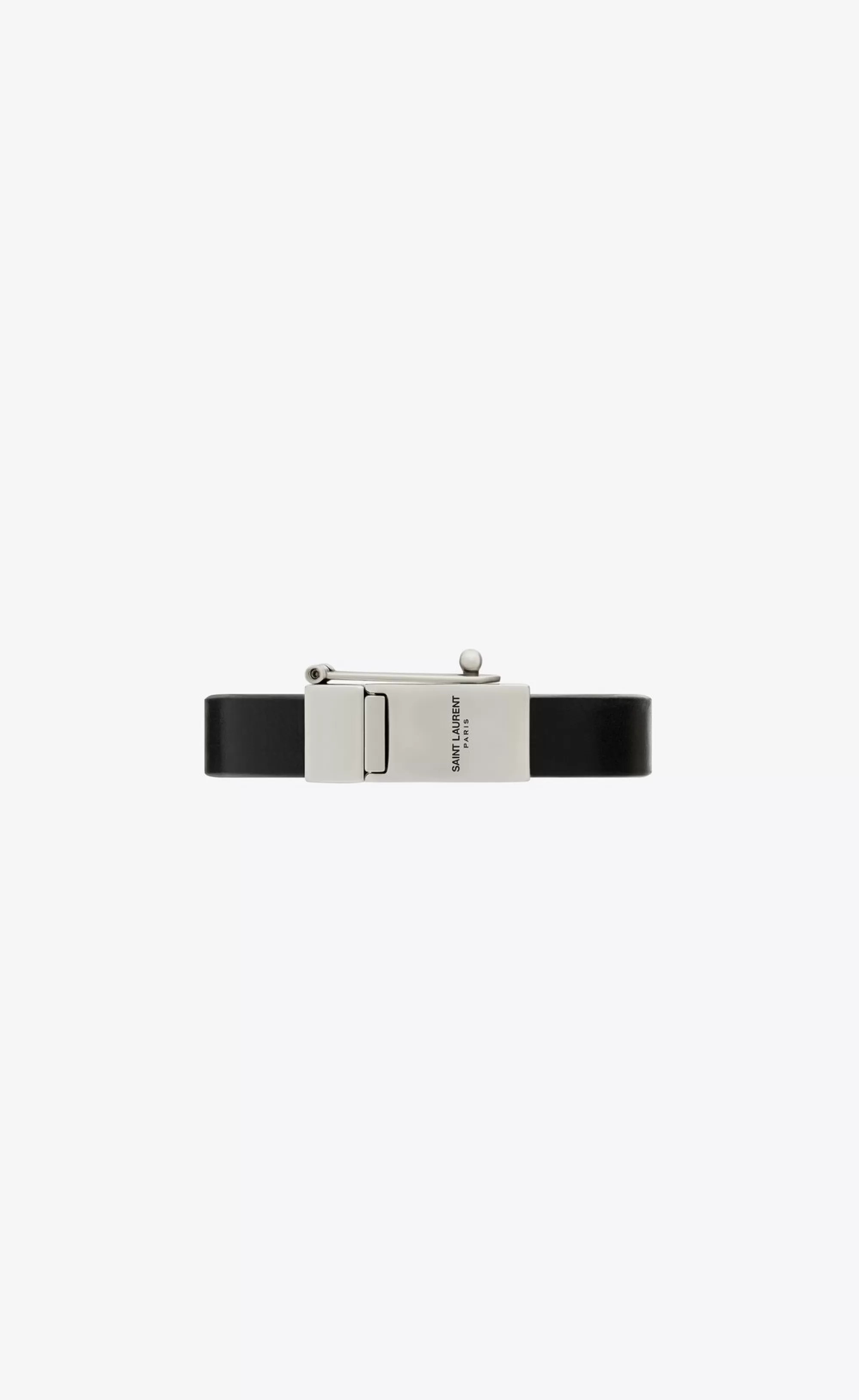 Saint Laurent Leather bracelets^ Vintage Bracelet In Leather And Metal | | YSL.com