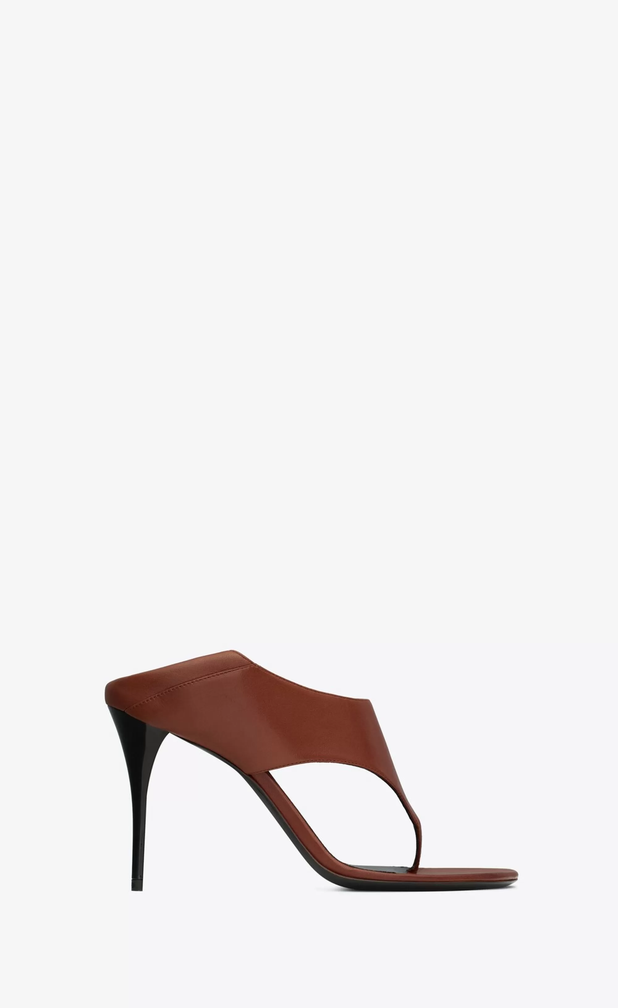 Women Saint Laurent MULES^SAND Sandals In Smooth Leather | | YSL.com