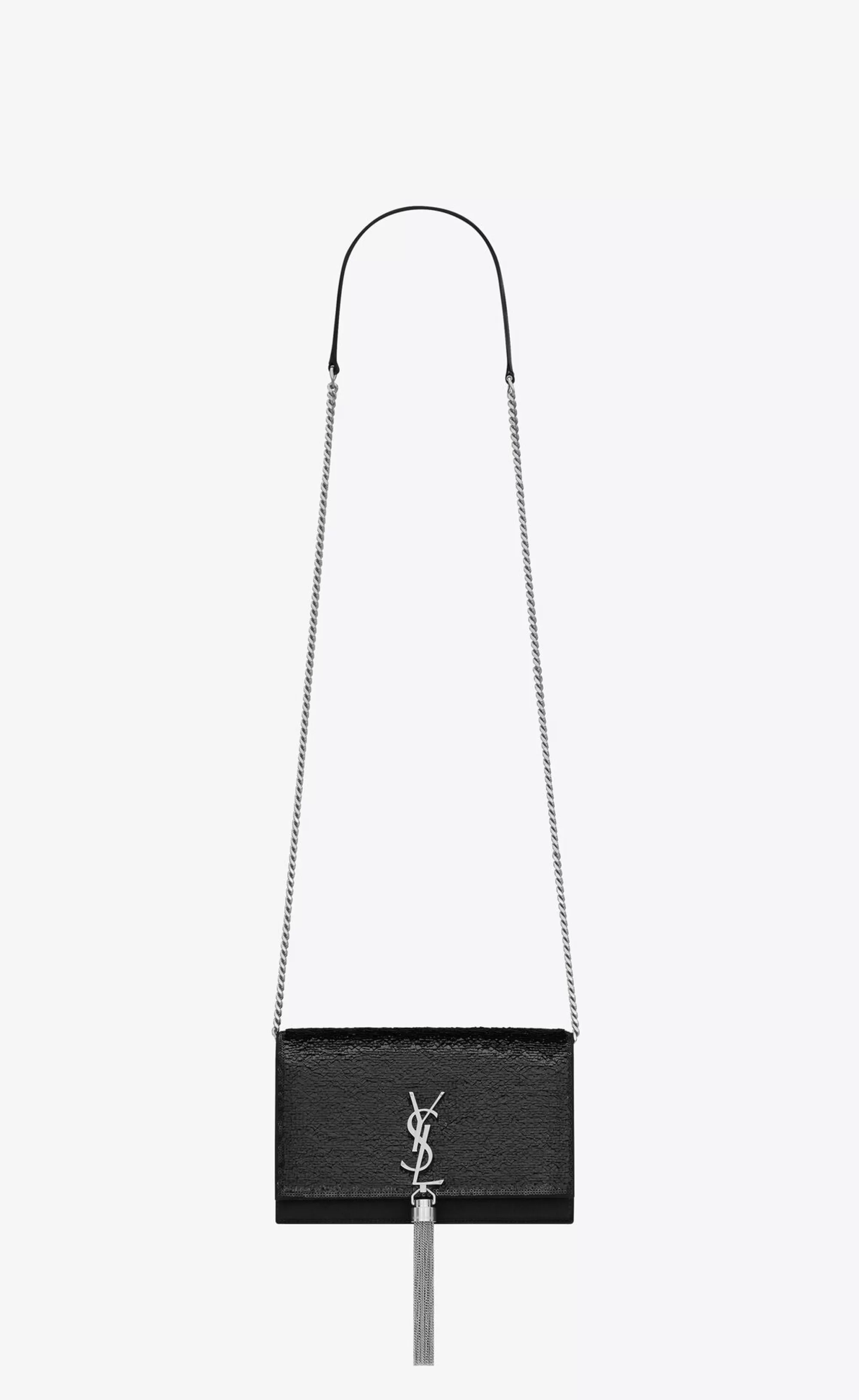 Women Saint Laurent CHAIN WALLETS | CLUTCHES AND EVENING^Satin Kate Chain Wallet | | YSL.com