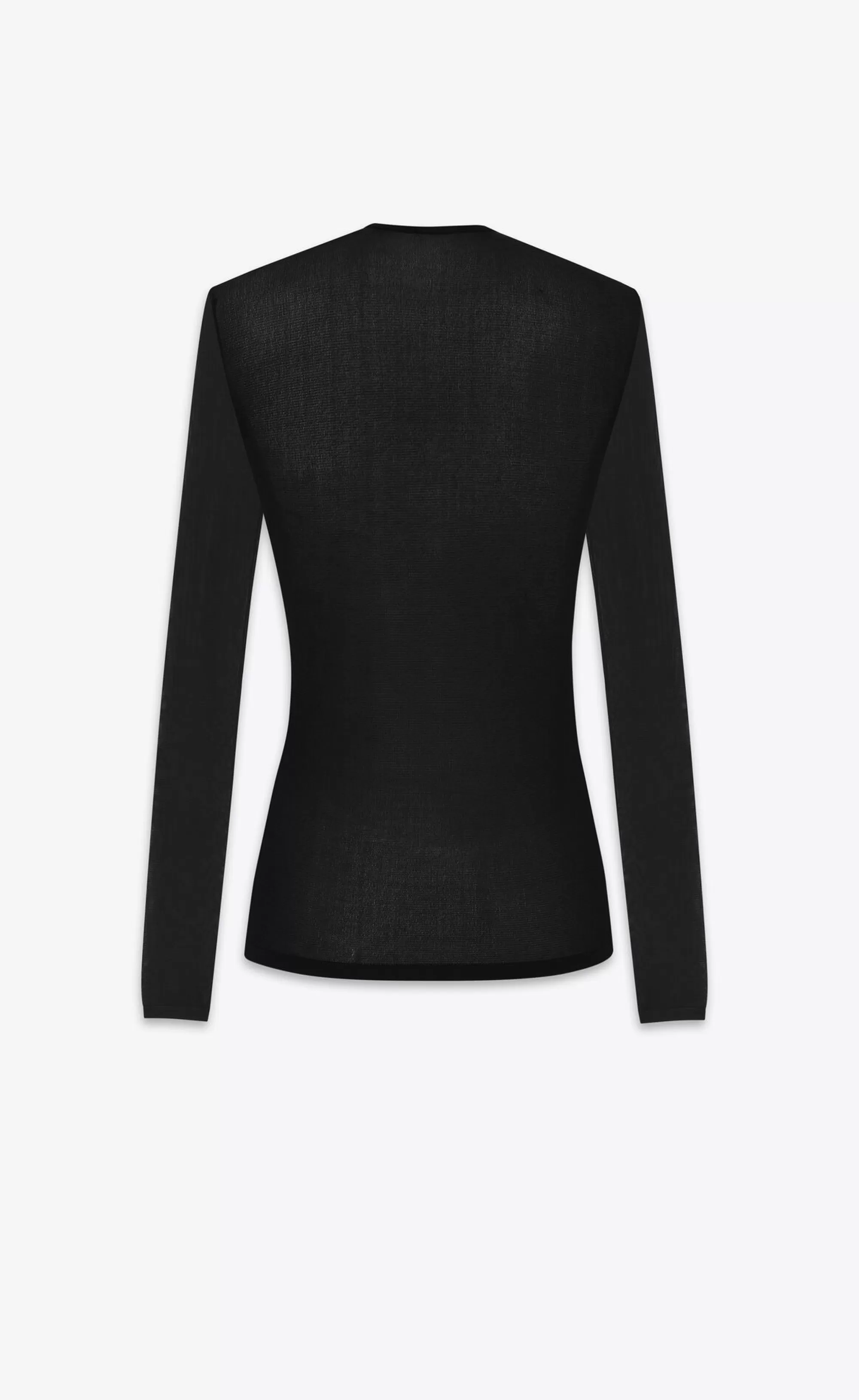 Women Saint Laurent KNITWEAR^Scoop-neck Sweater In Knit | | YSL.com