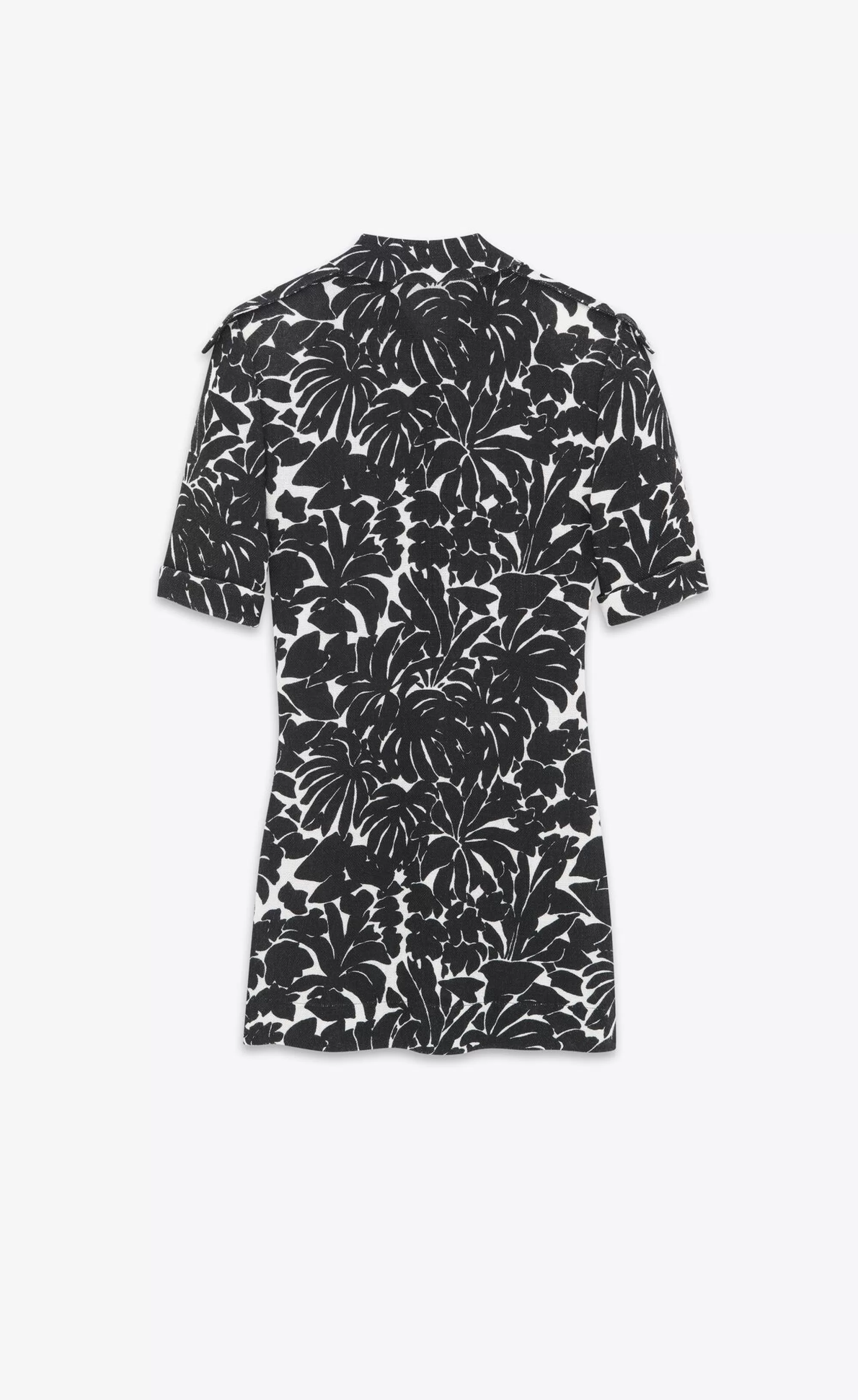 Women Saint Laurent DRESSES^Shirt Dress In Palm Jersey | | YSL.com